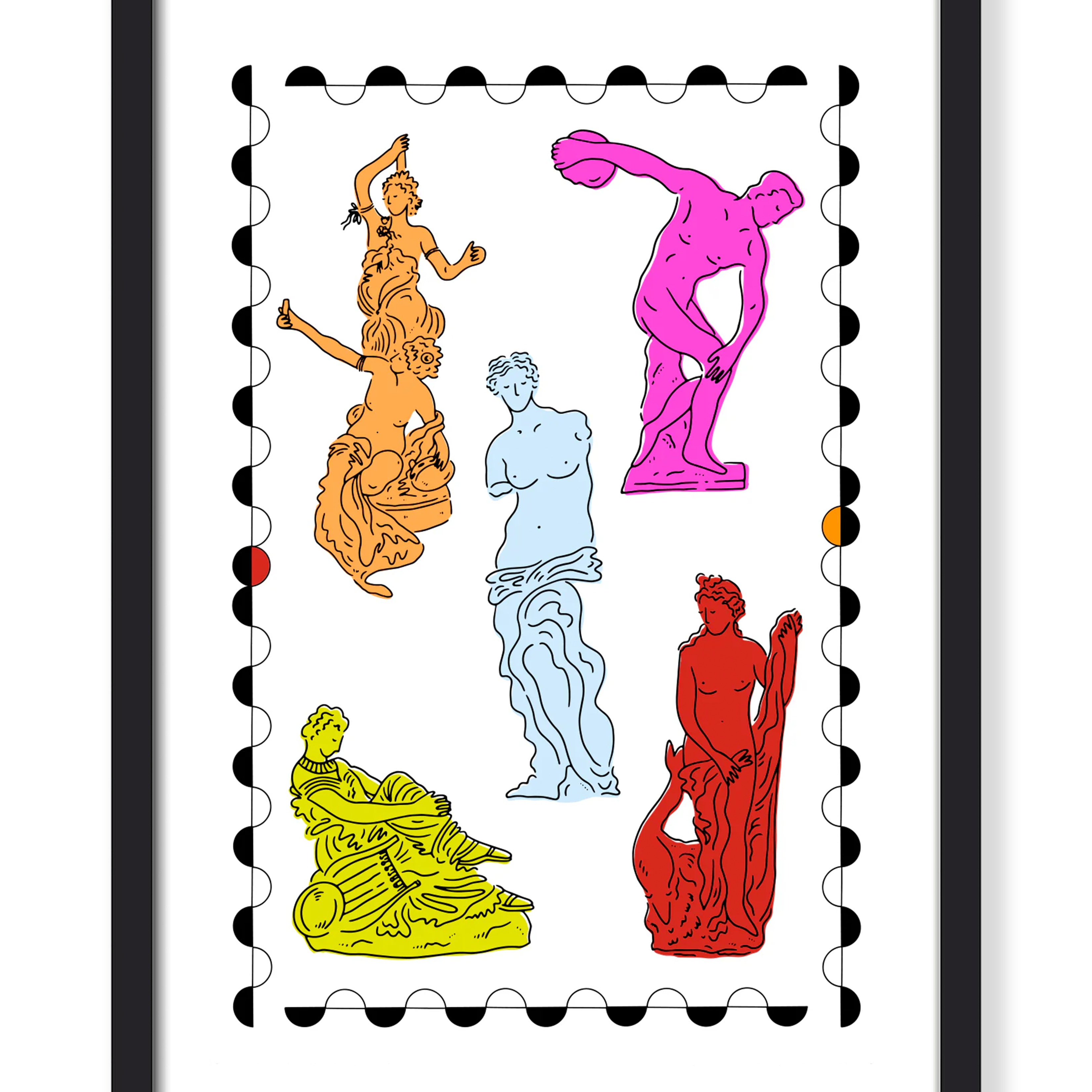 PARISIAN STATUES PRINT