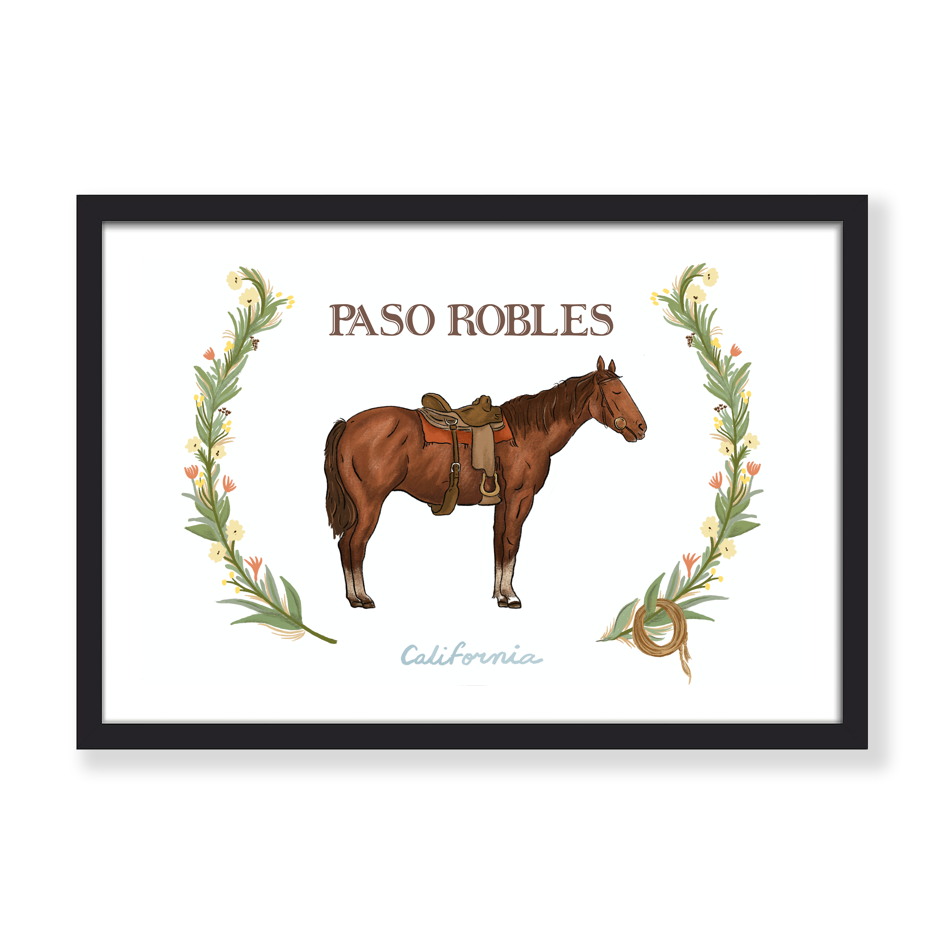 PASO ROBLES HORSE PRINT