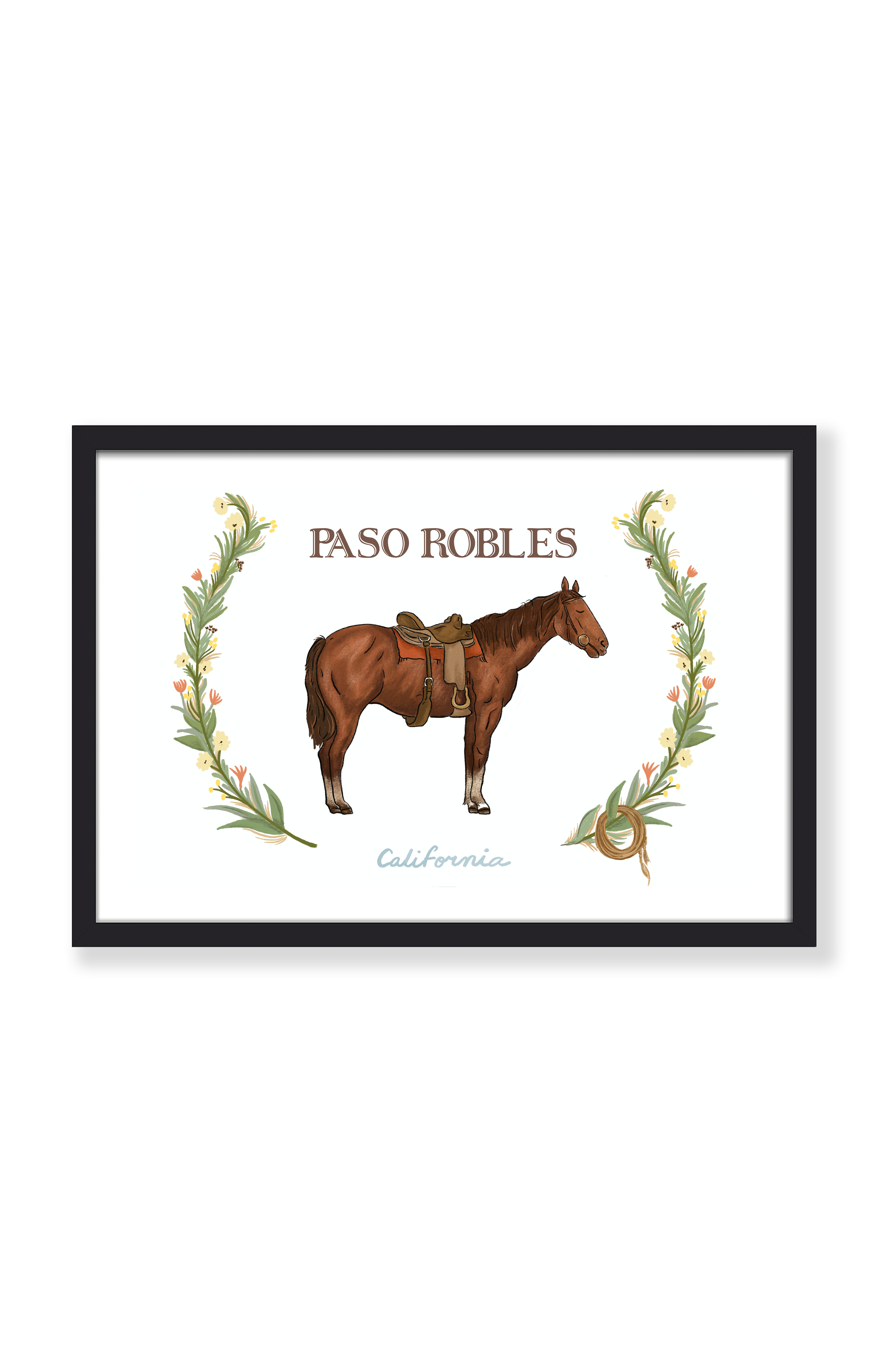 PASO ROBLES HORSE PRINT