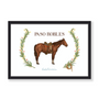 PASO ROBLES HORSE PRINT