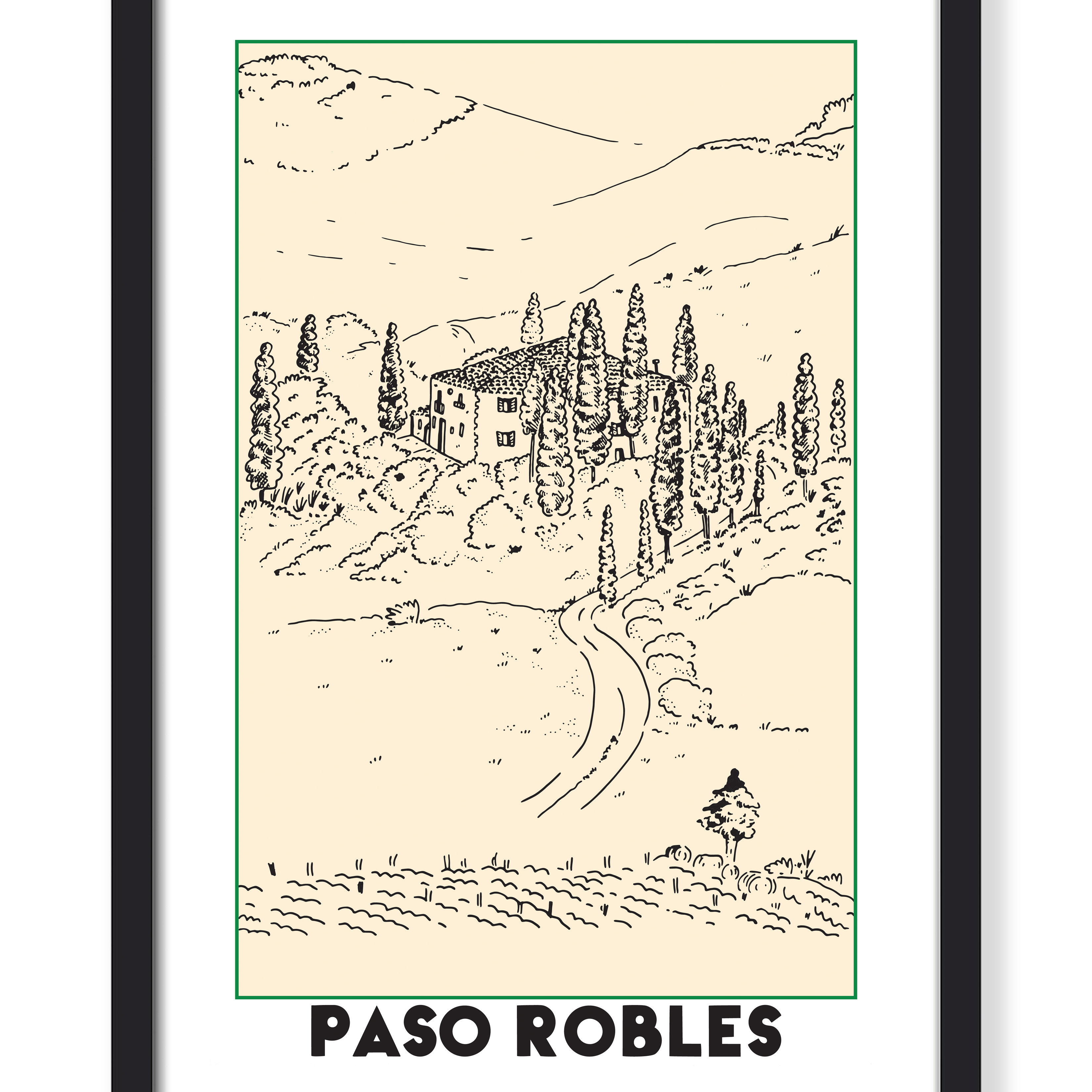 PASO VINEYARD PRINT