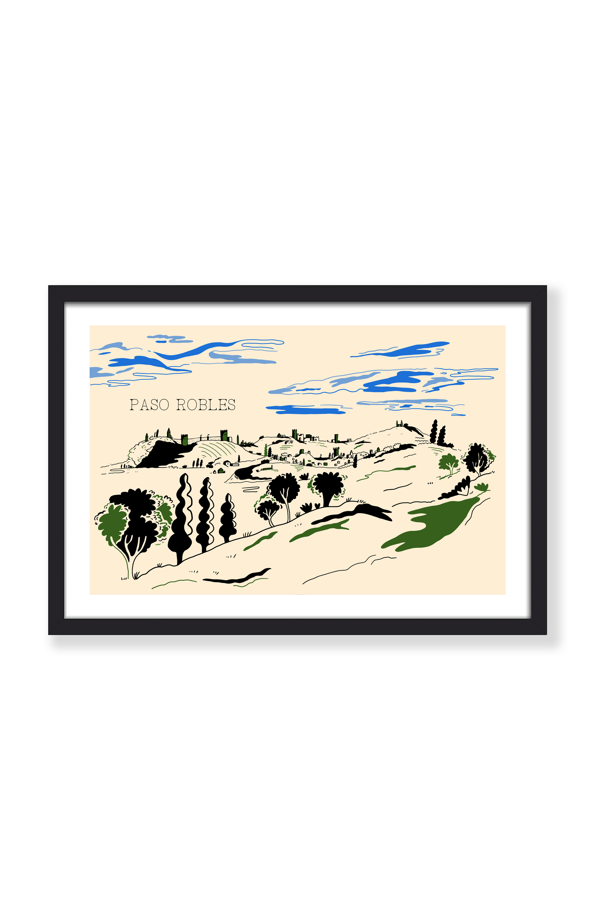 THE PASO ROBLES HILLS PRINT