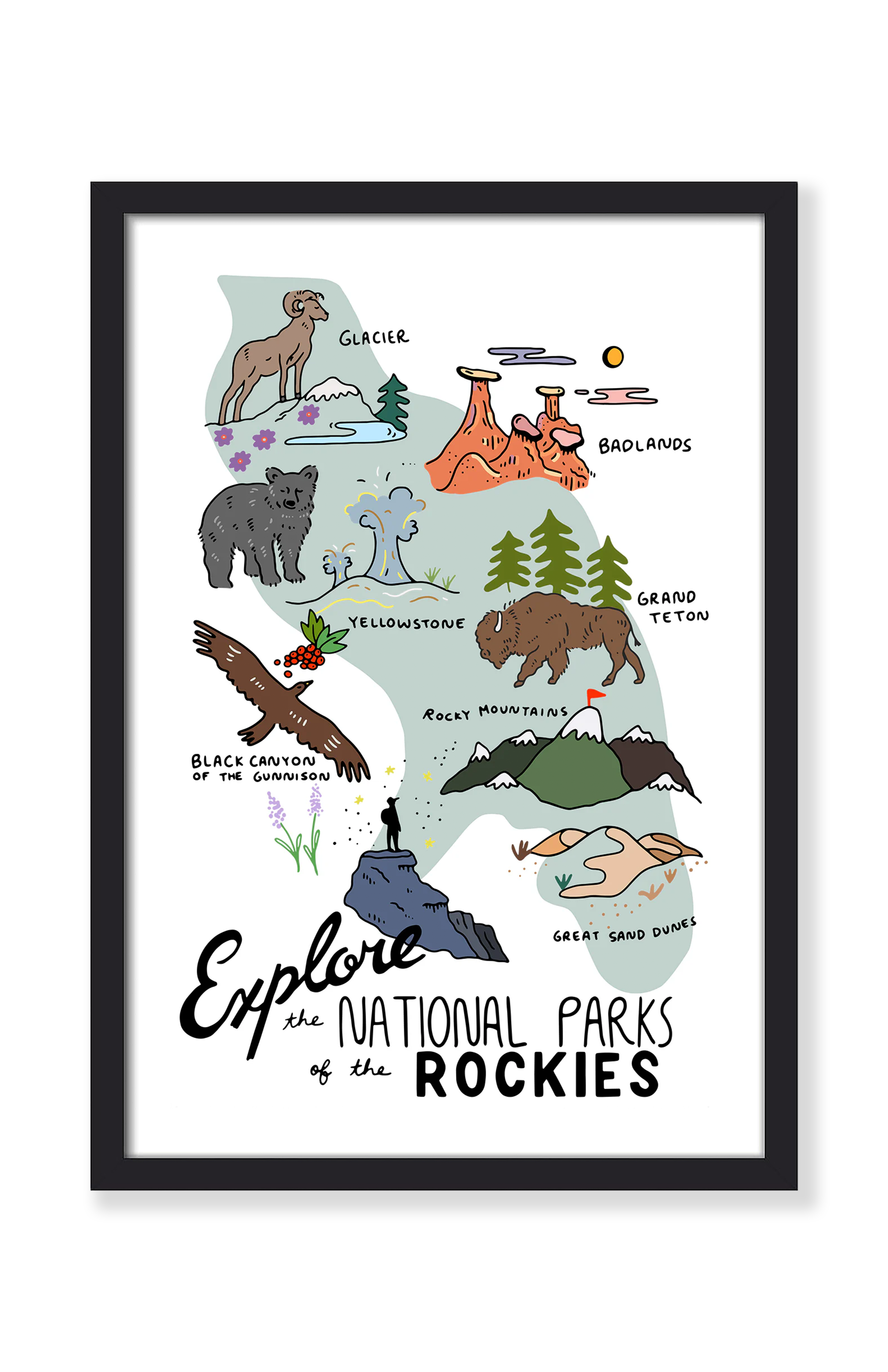 EXPLORE THE ROCKY MOUNTAINS PRINT