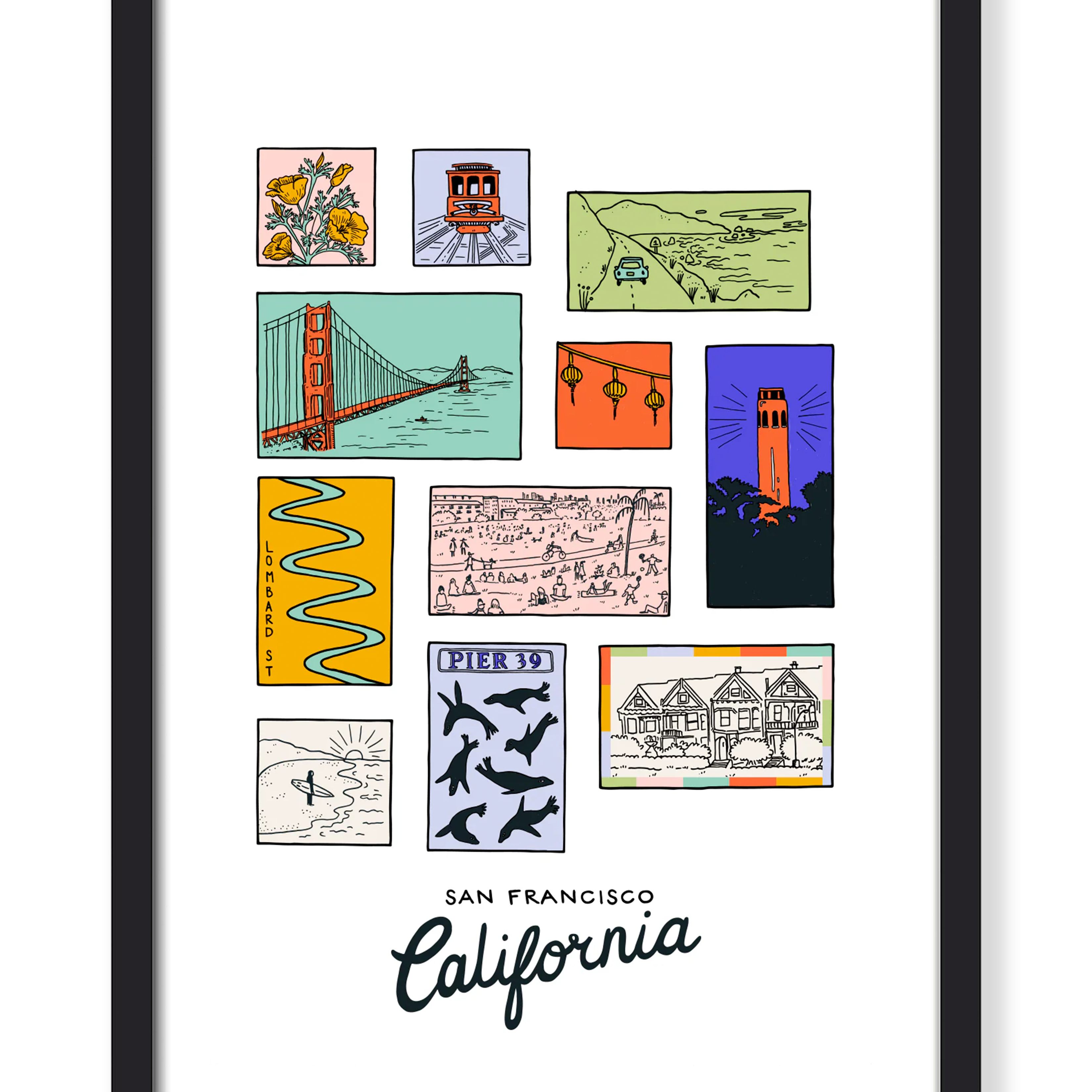 SAN FRANCISCO ICONS PRINT