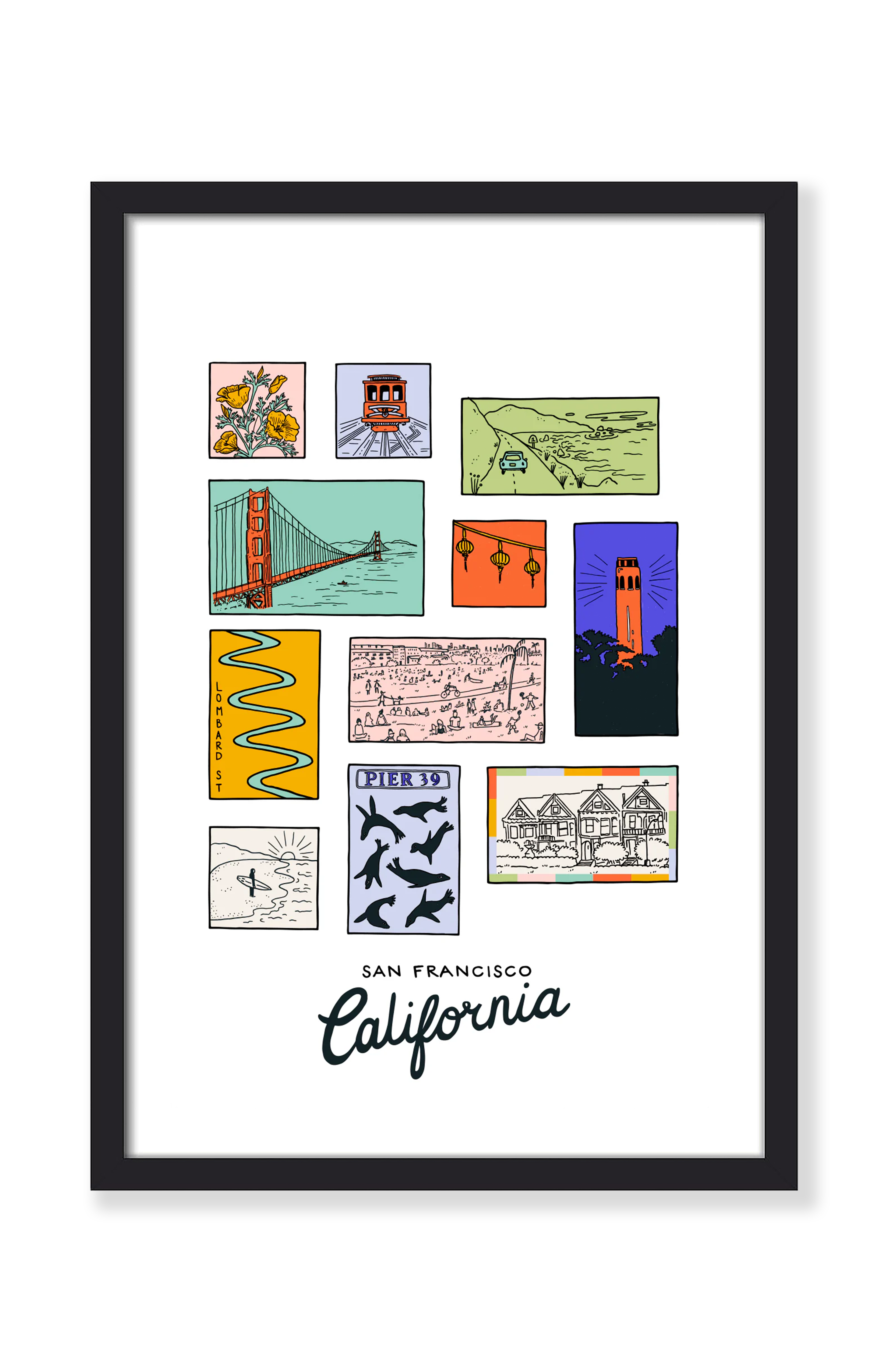 SAN FRANCISCO ICONS PRINT