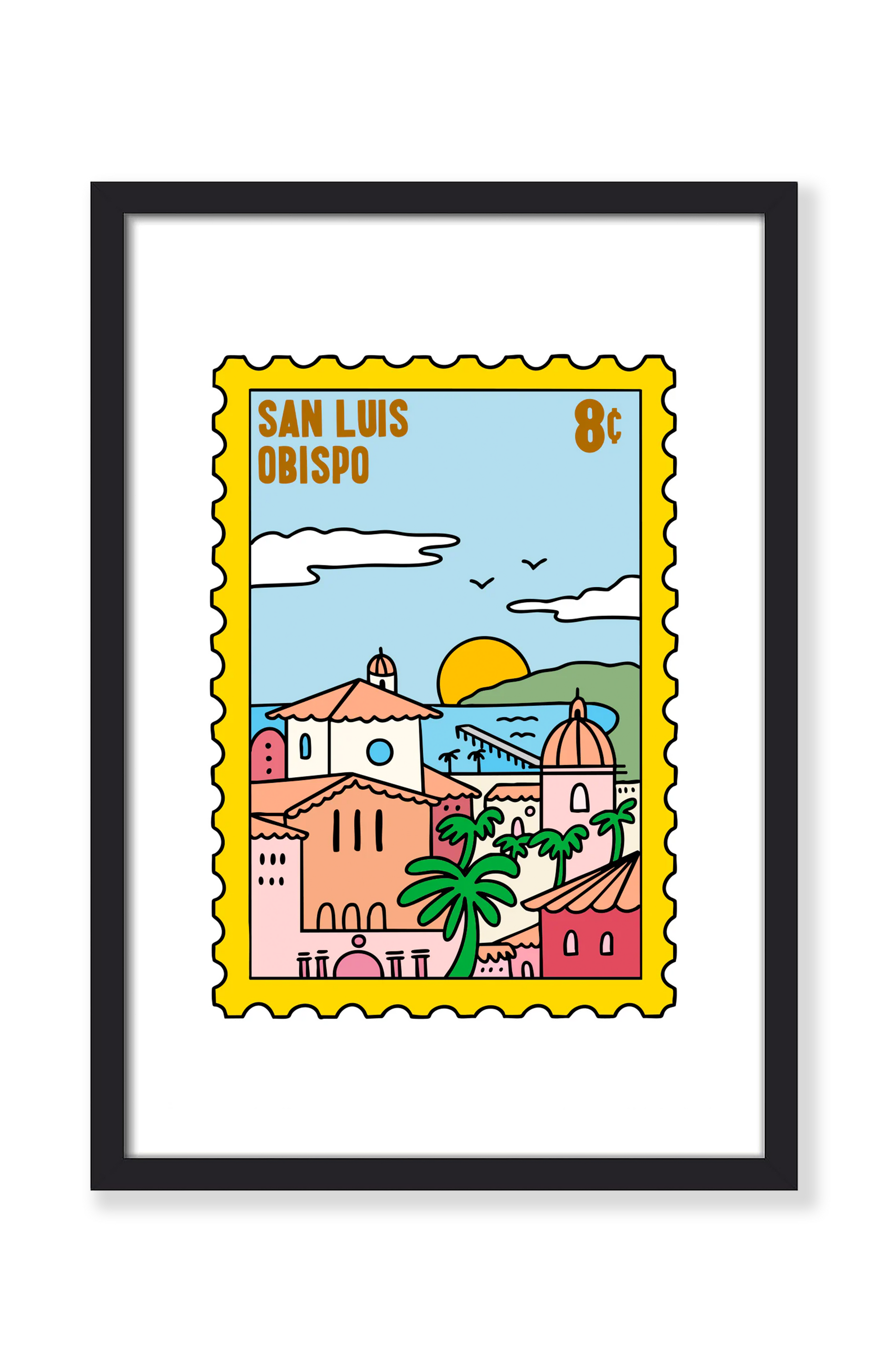 SAN LUIS OBISPO CITY STAMP PRINT