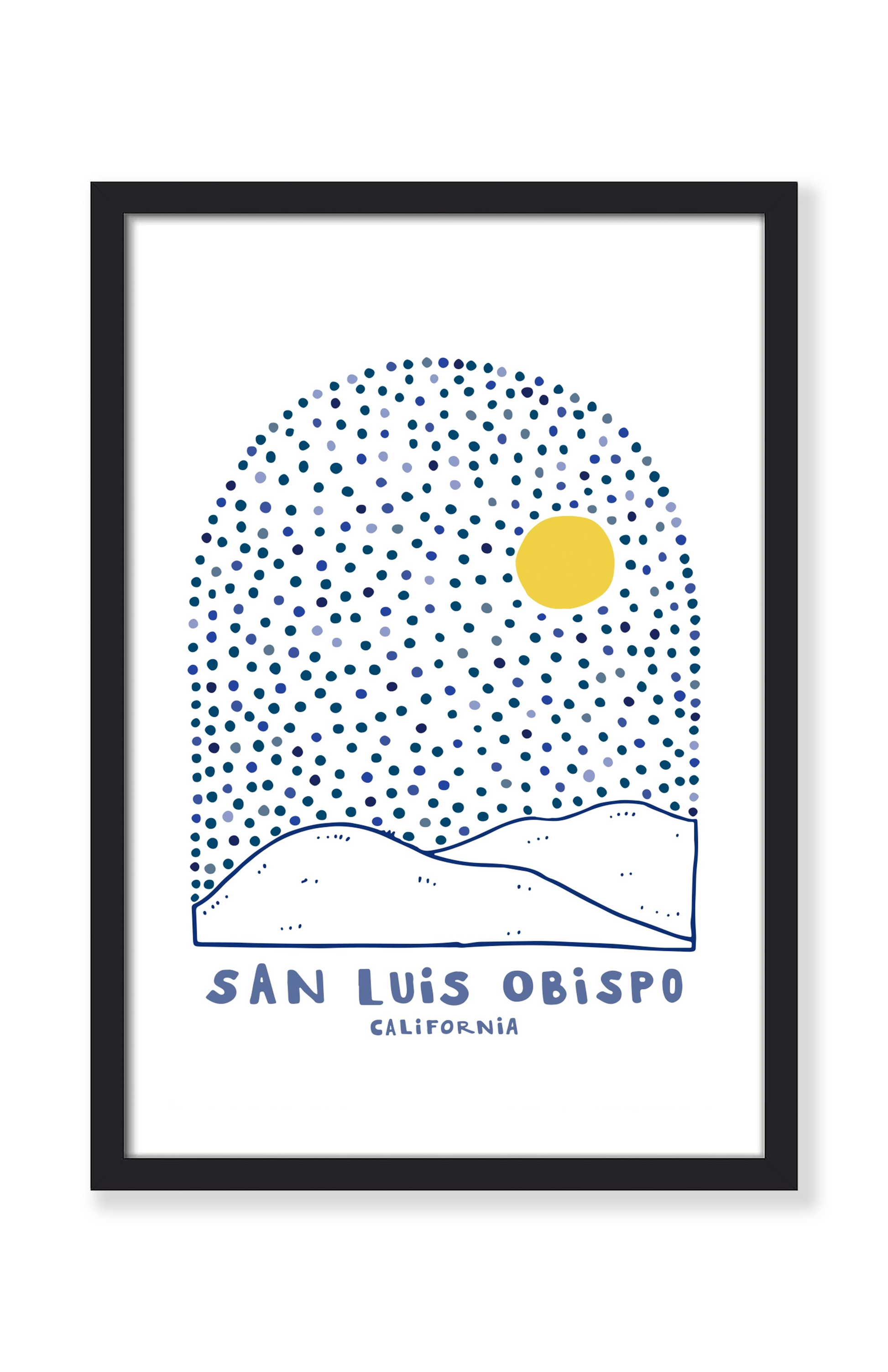 SAN LUIS OBISPO SKY PRINT
