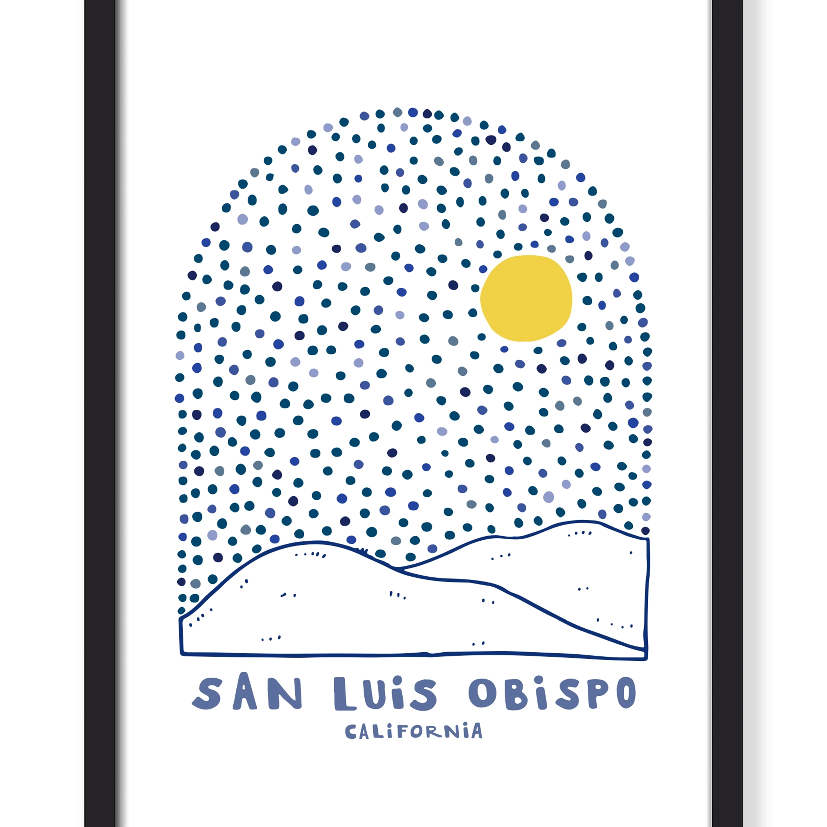 SAN LUIS OBISPO SKY PRINT