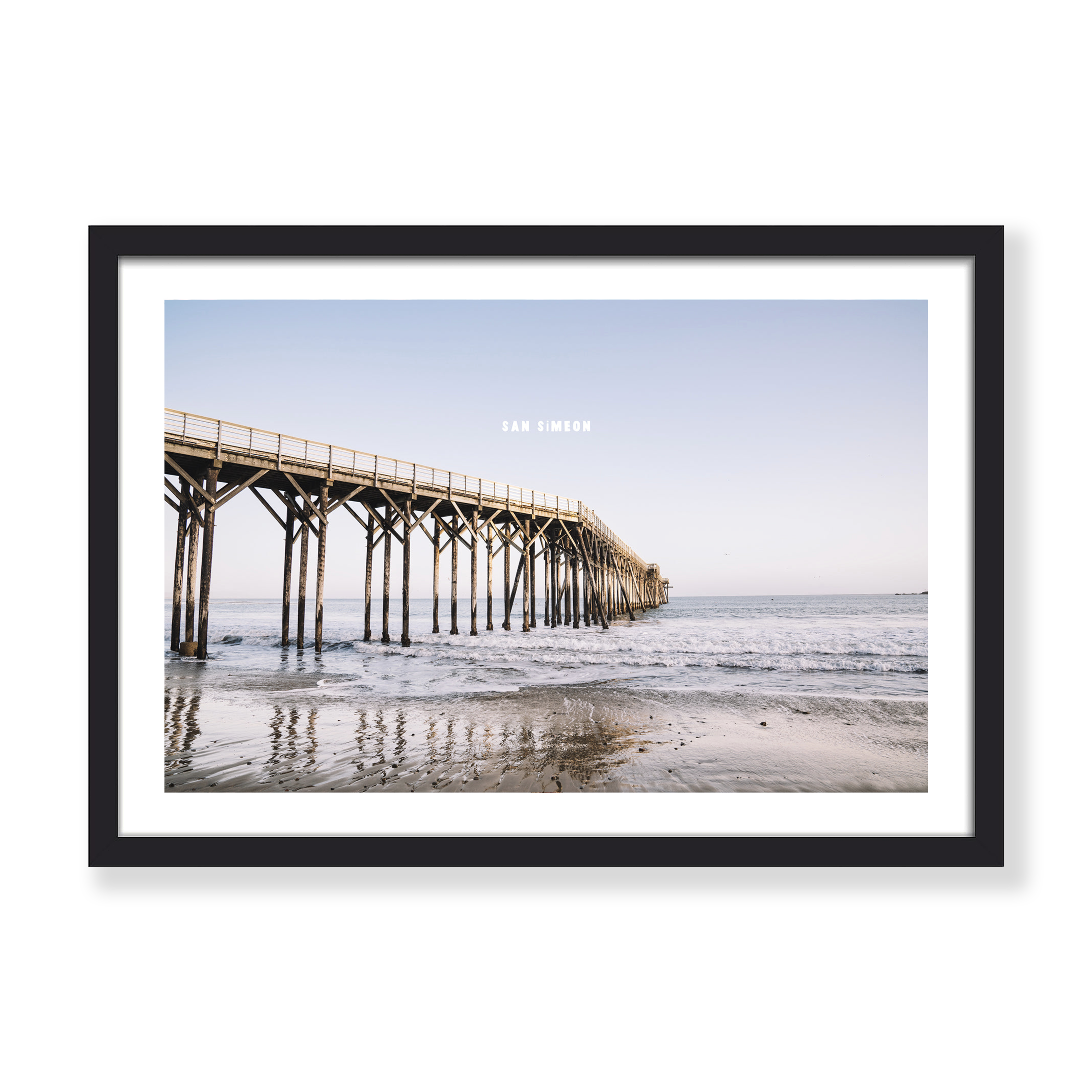 SAN SIMEON PIER PRINT