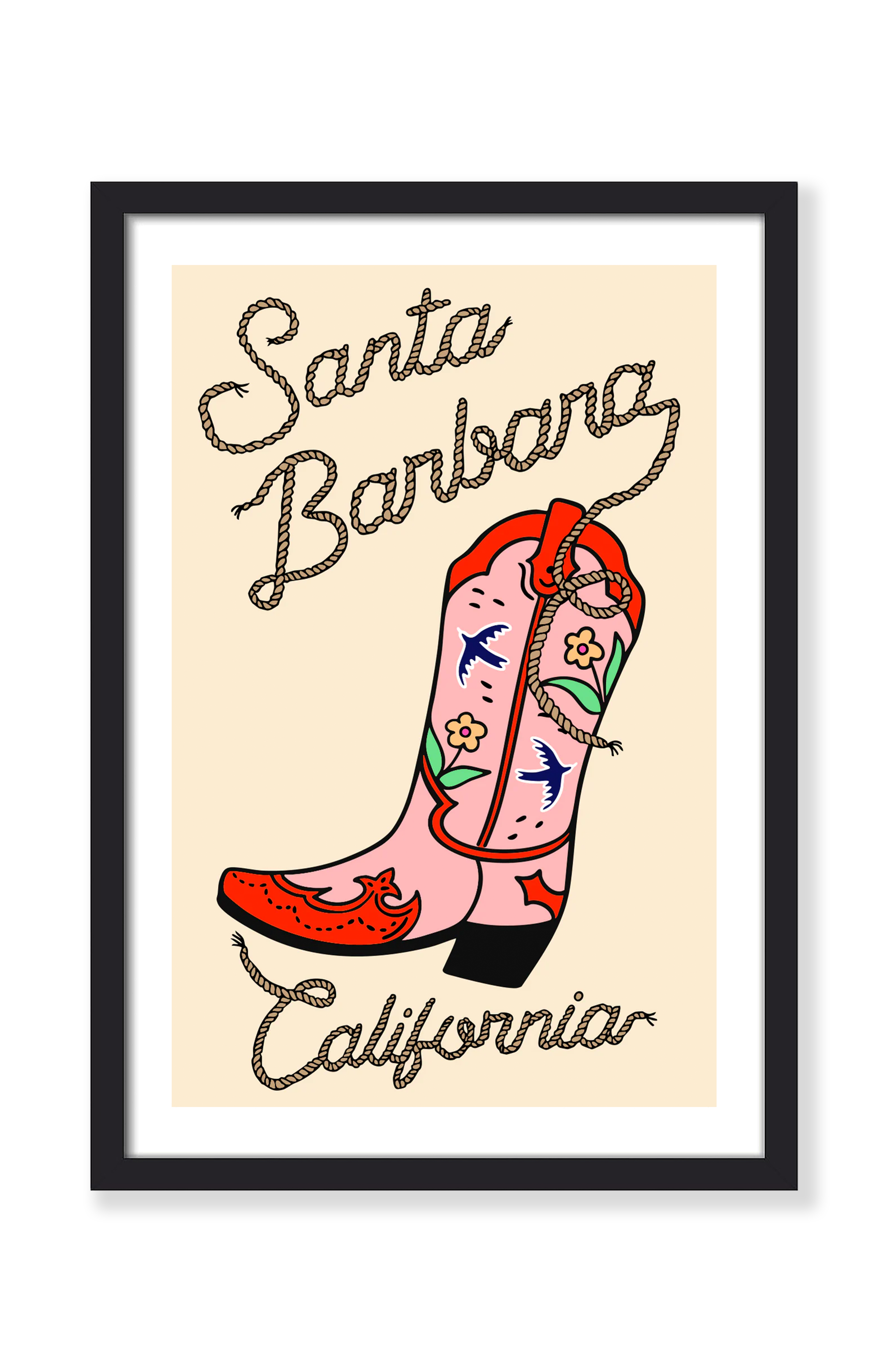 SANTA BARBARA COWGIRL PRINT