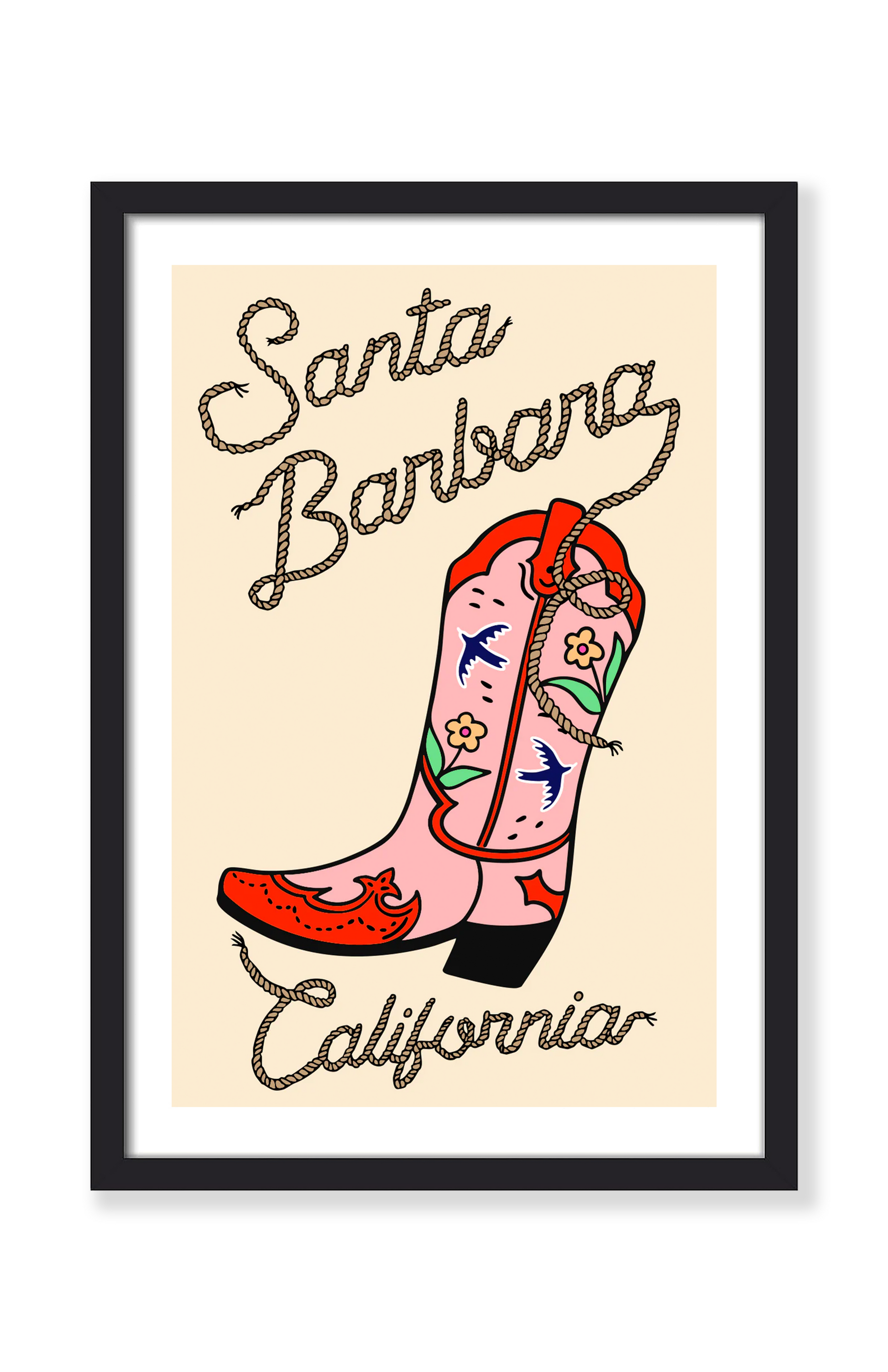 SANTA BARBARA COWGIRL PRINT