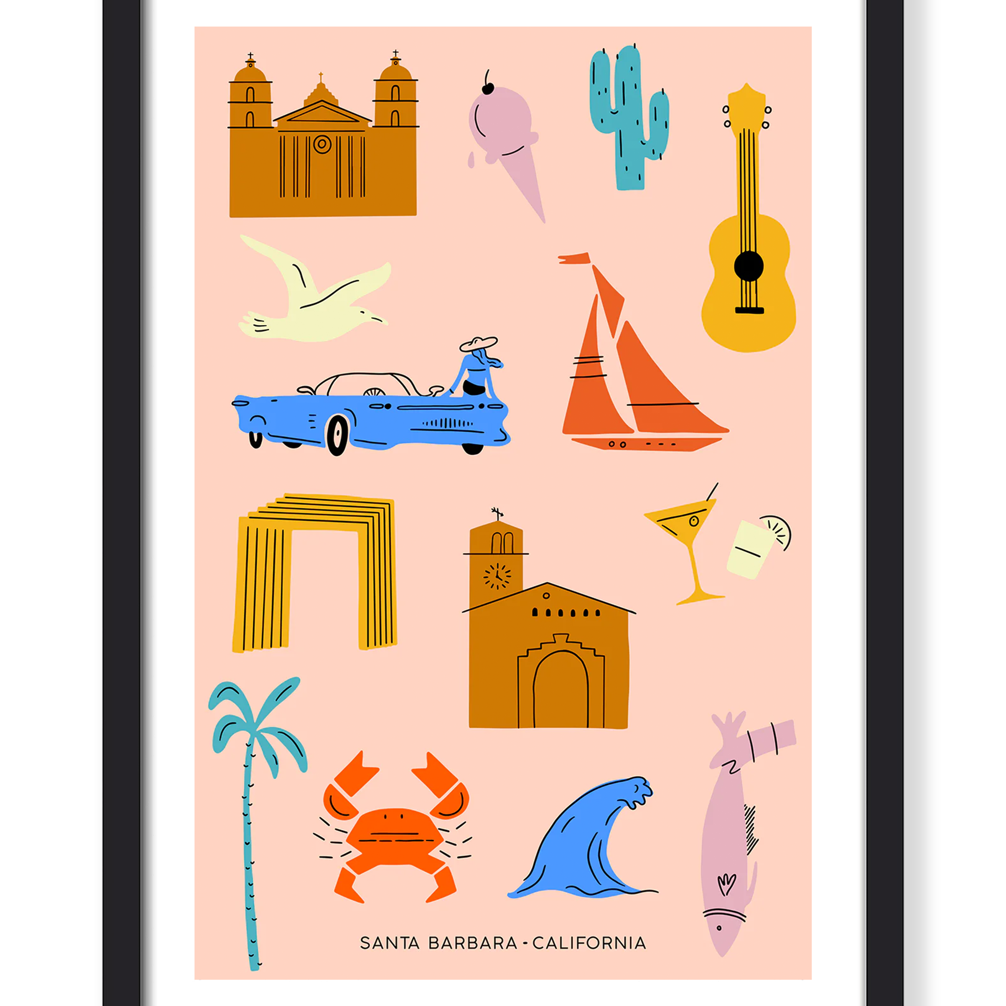 SANTA BARBARA ICONS PRINT