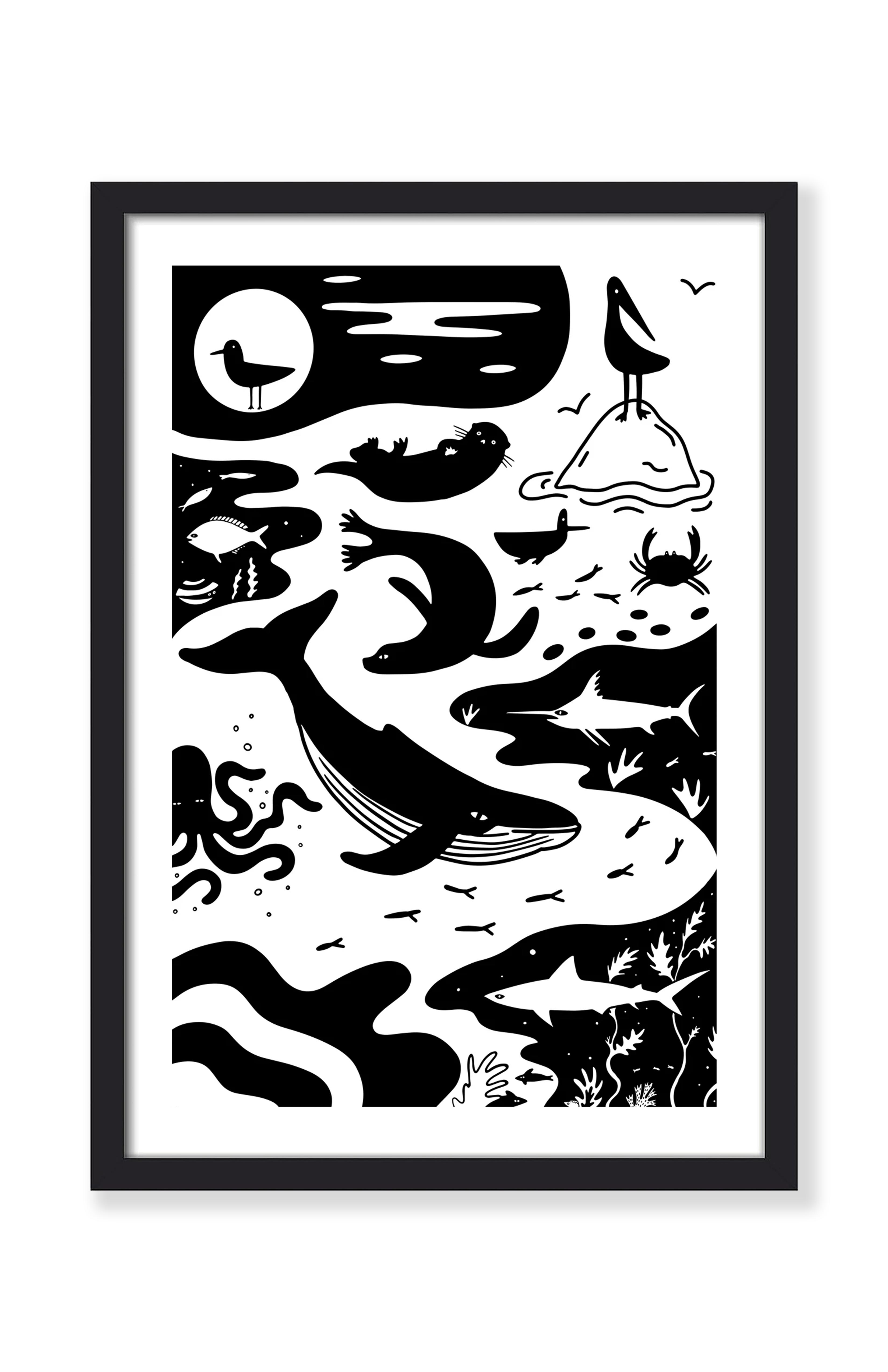 CALIFORNIA SEA LIFE PRINT