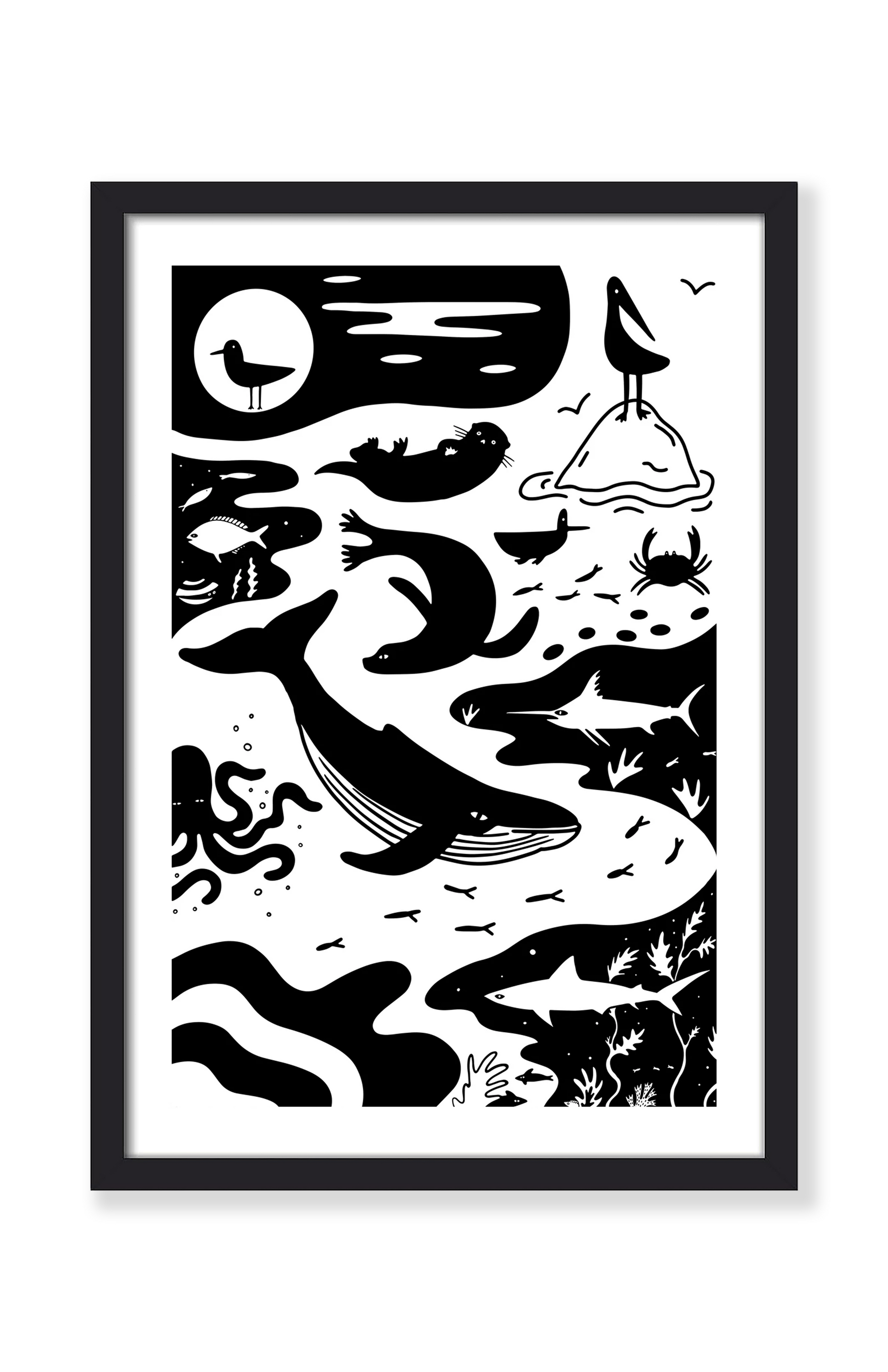 CALIFORNIA SEA LIFE PRINT