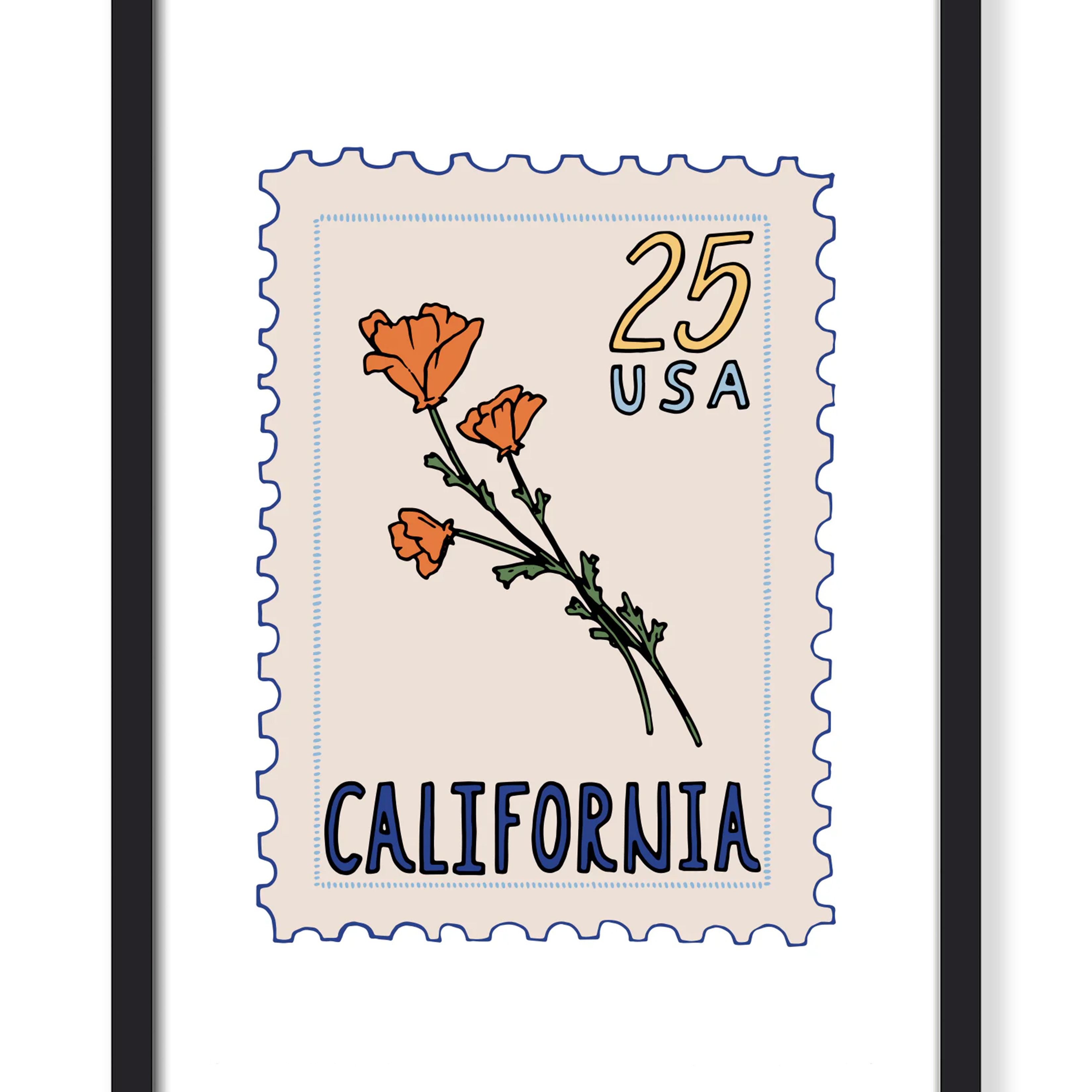 CALIFORNIA STAMP PRINT