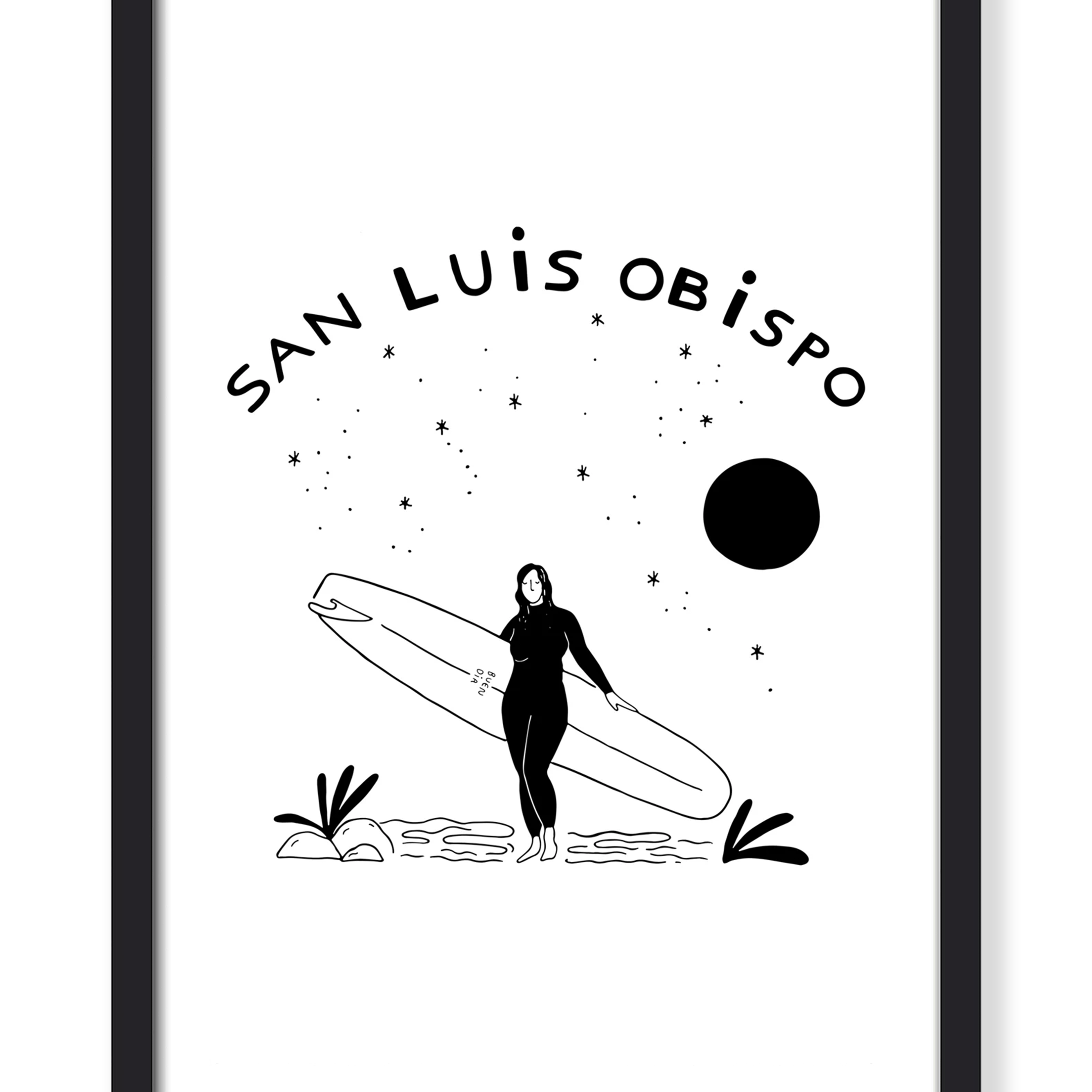 SLO SURFER GIRL PRINT