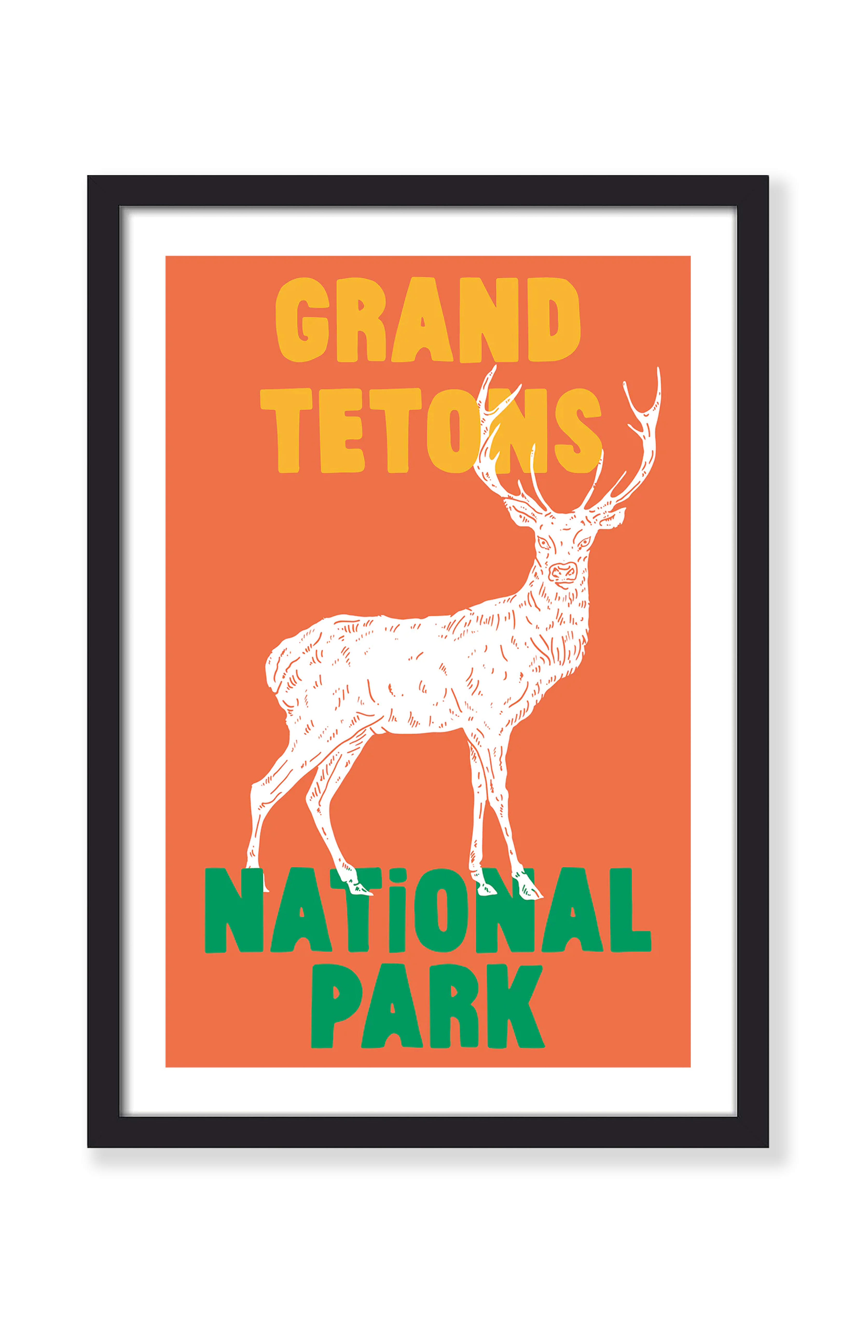 TETONS' ELK PRINT