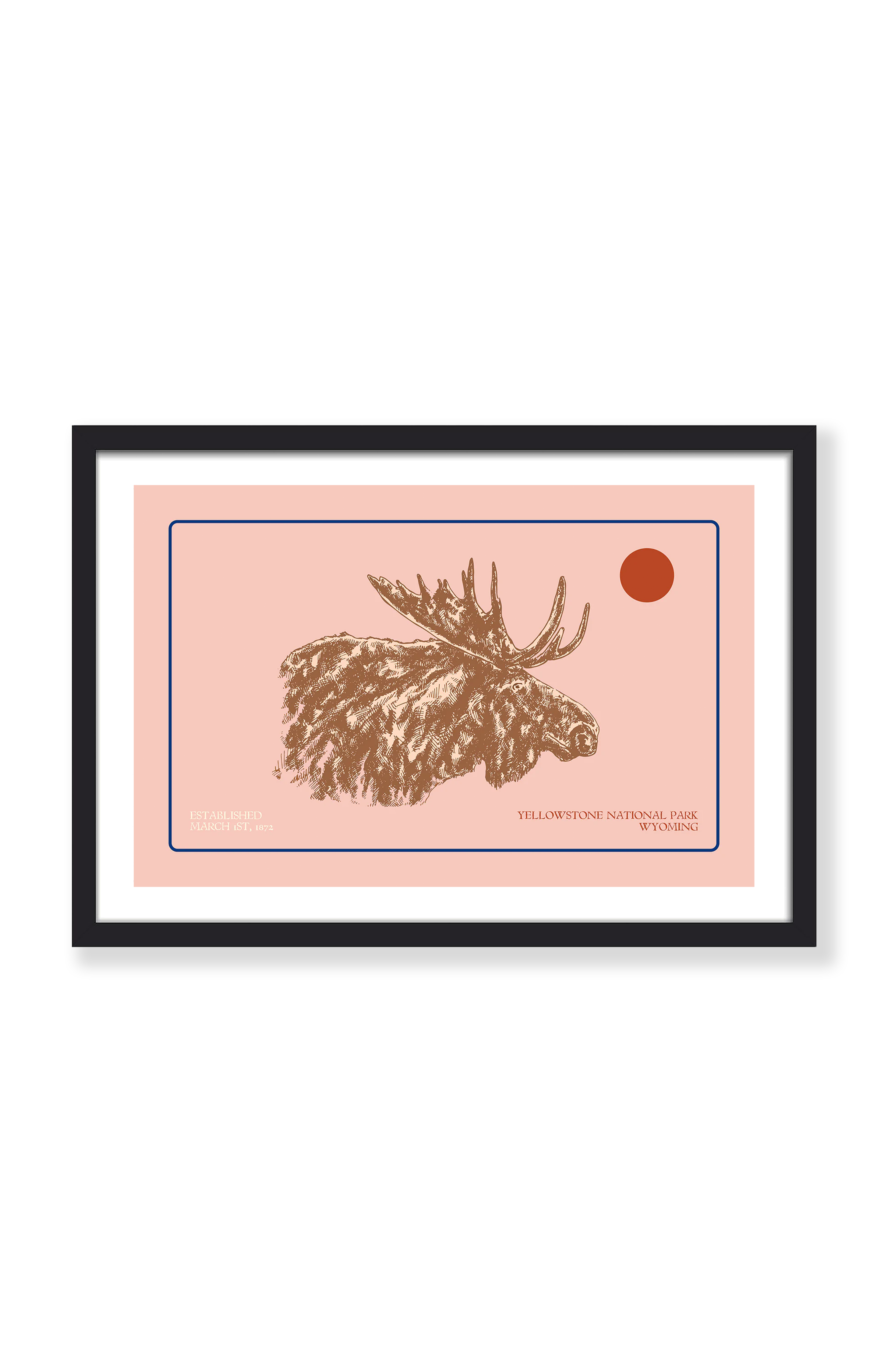 YELLOWSTONE MOOSE PRINT