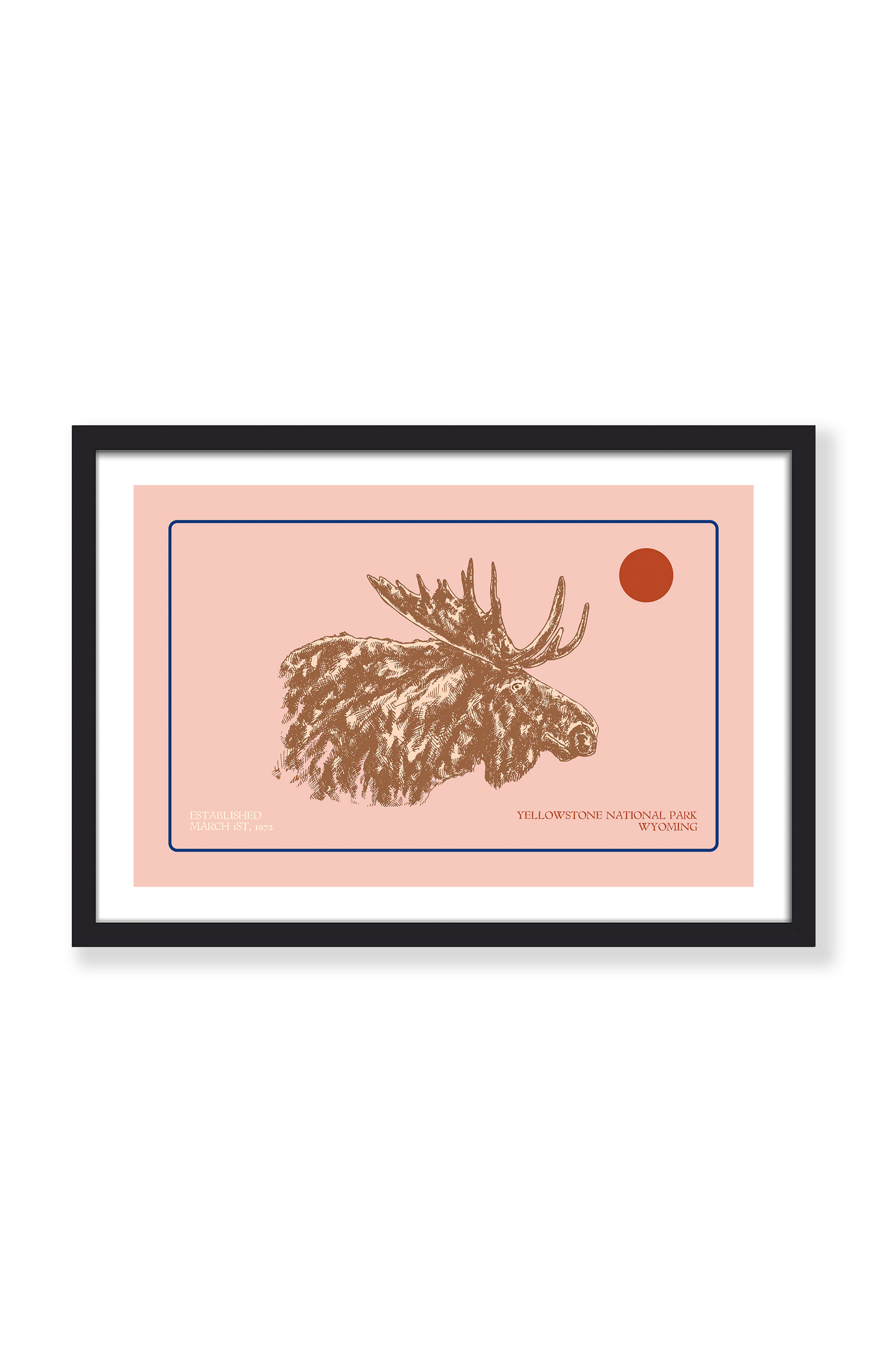 YELLOWSTONE MOOSE PRINT