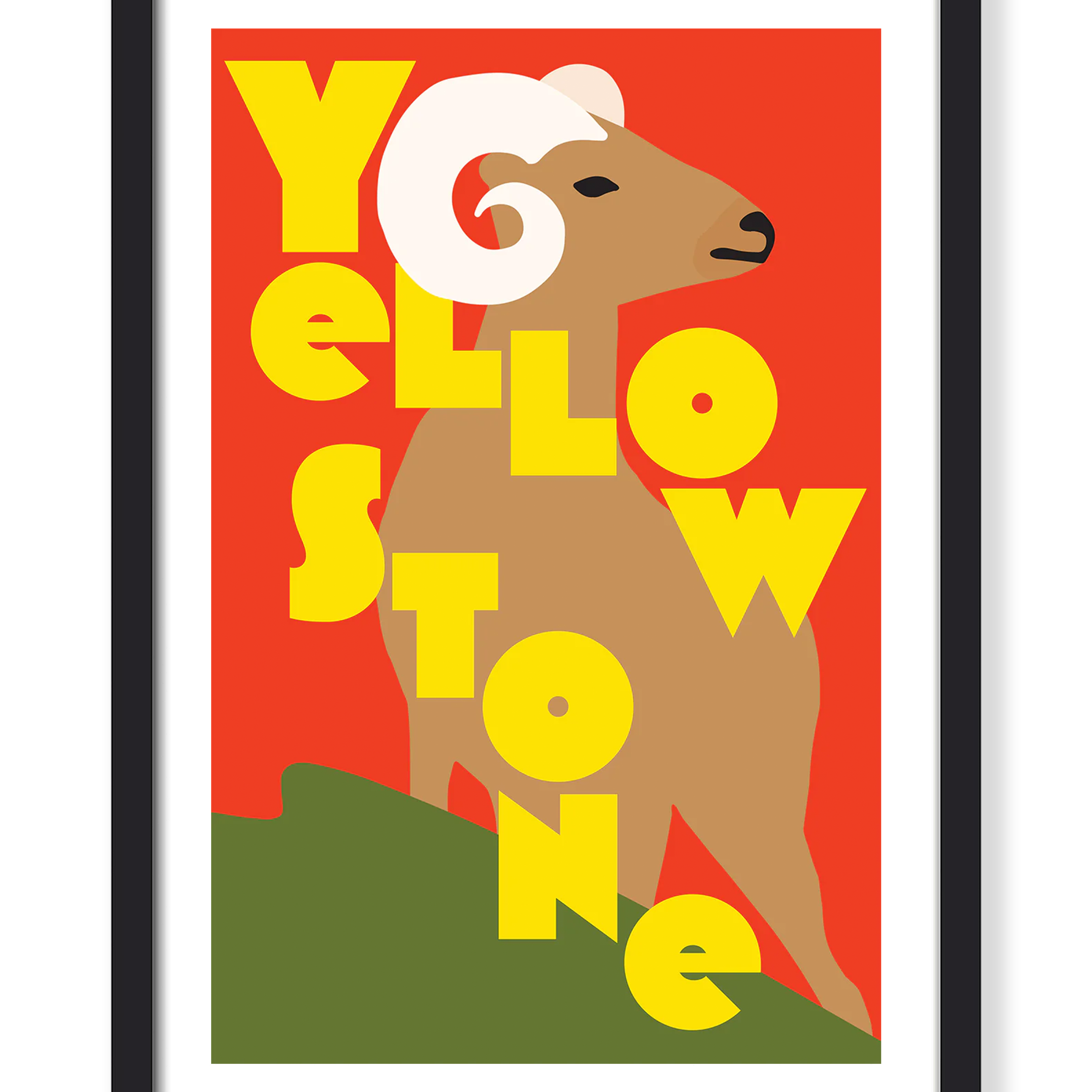 YELLOWSTONE SHEEP PRINT