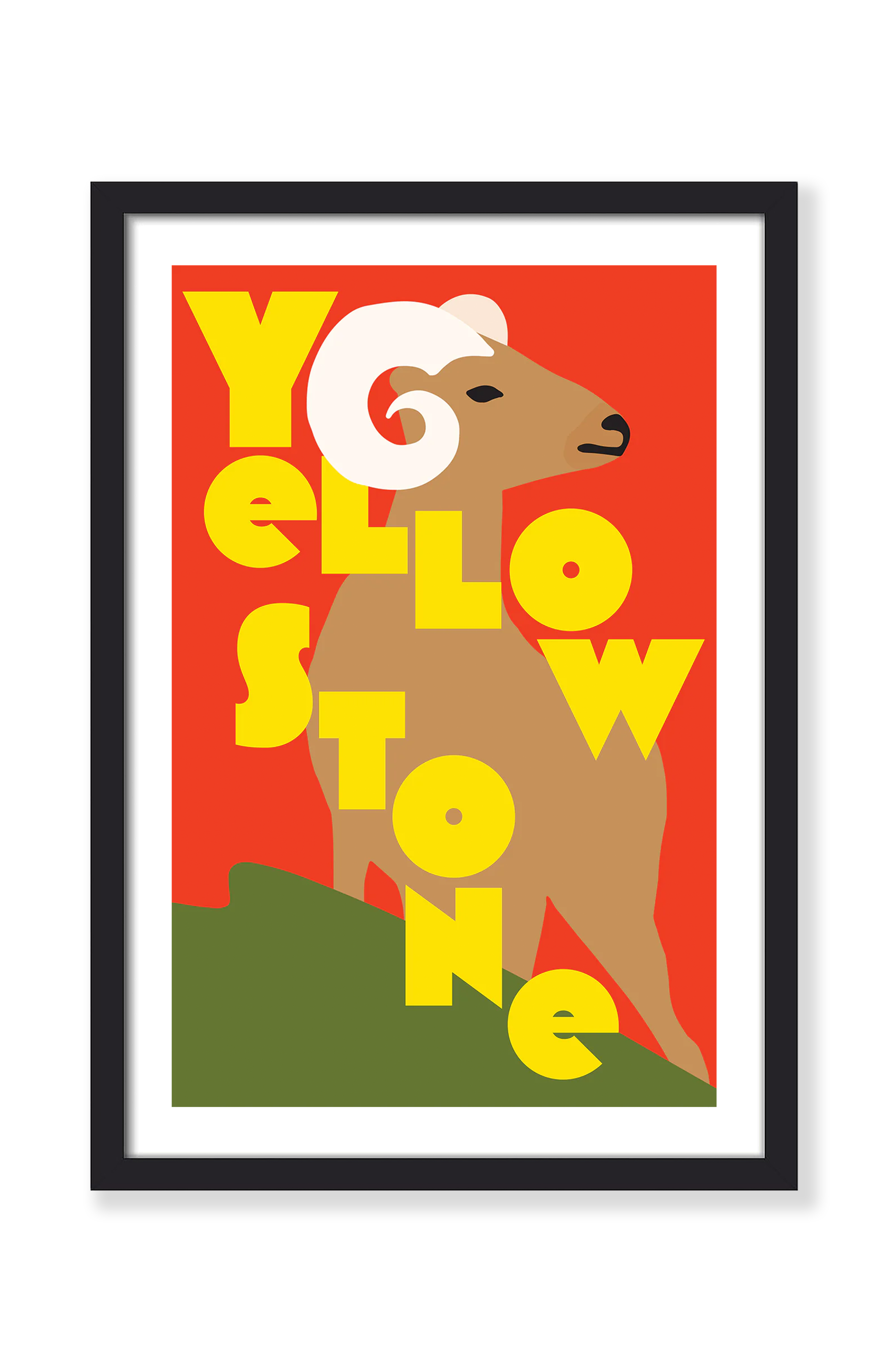 YELLOWSTONE SHEEP PRINT