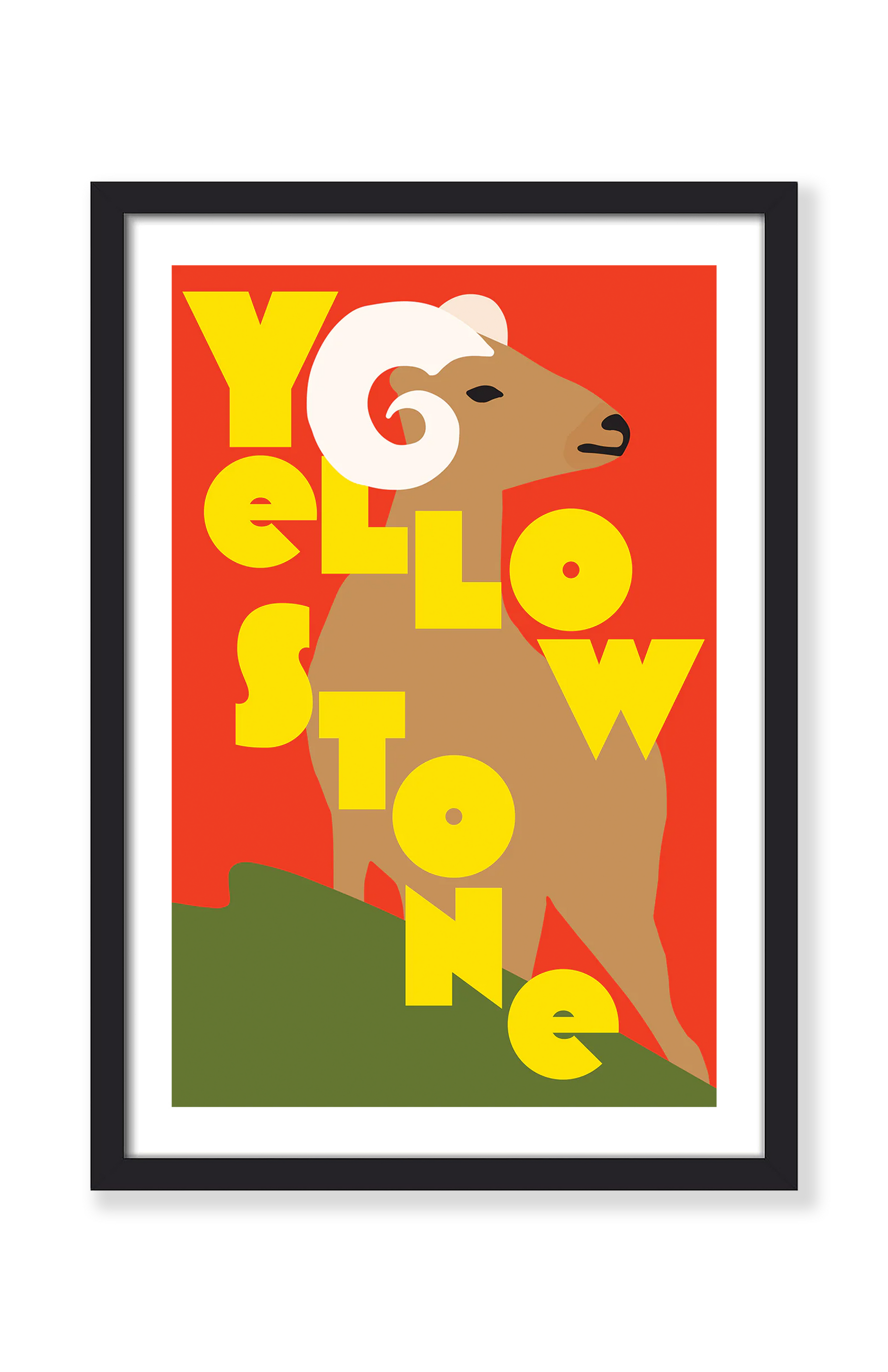 YELLOWSTONE SHEEP PRINT