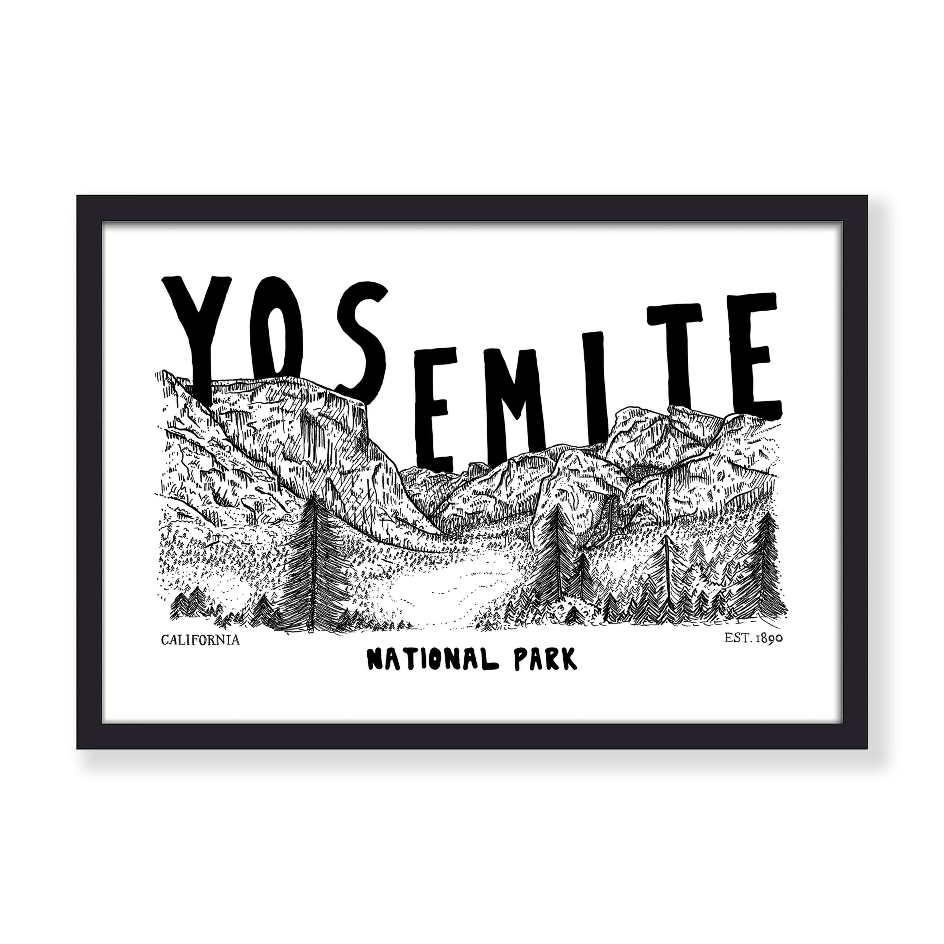 YOSEMITE PRINT