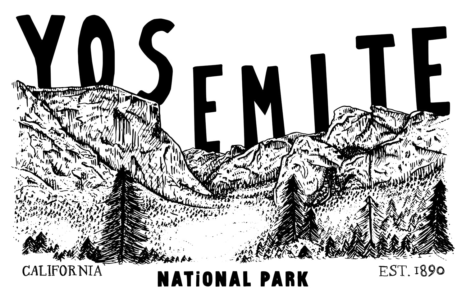 YOSEMITE PRINT