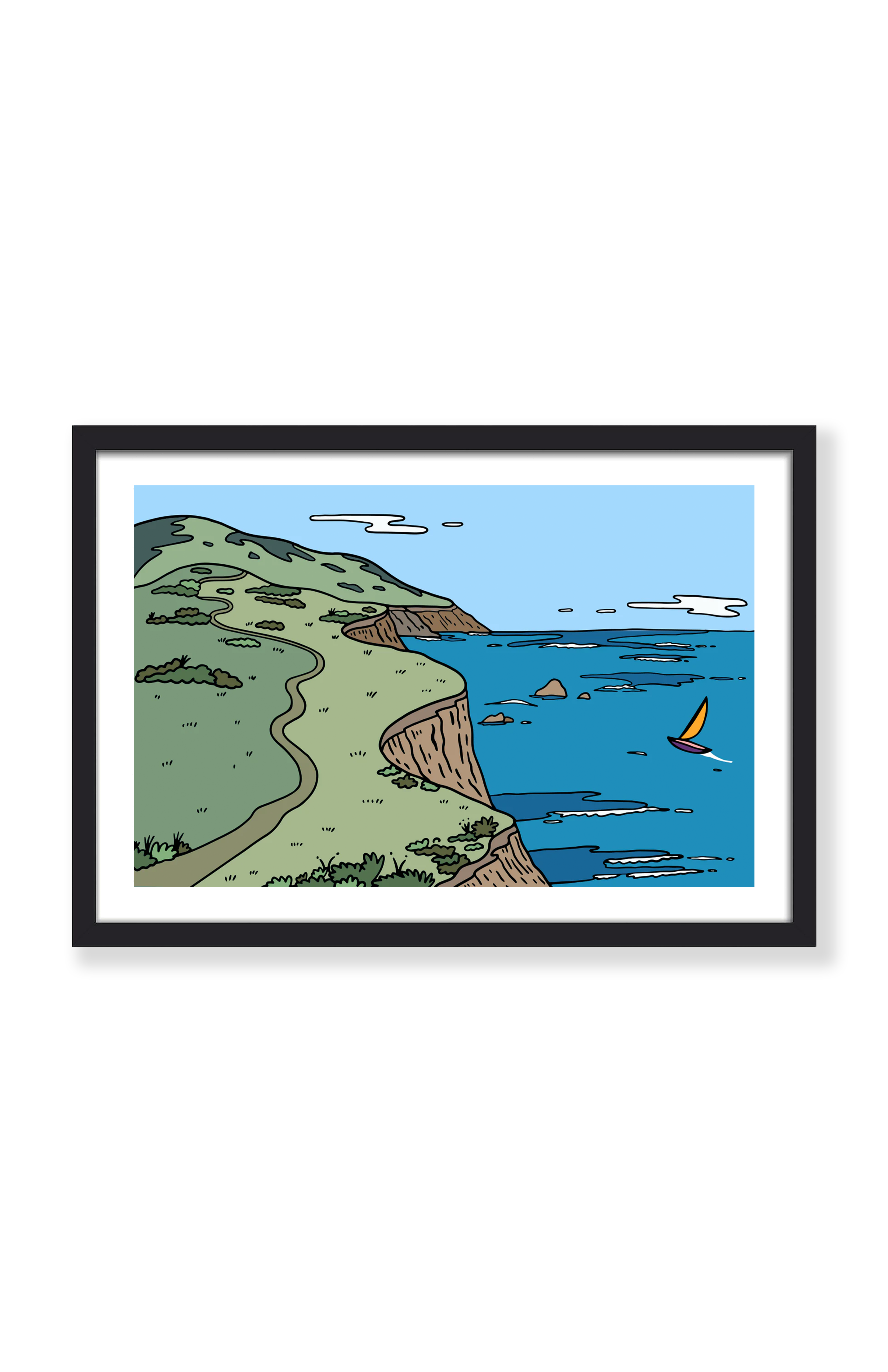 CENTRAL  COAST SAILING PRINT