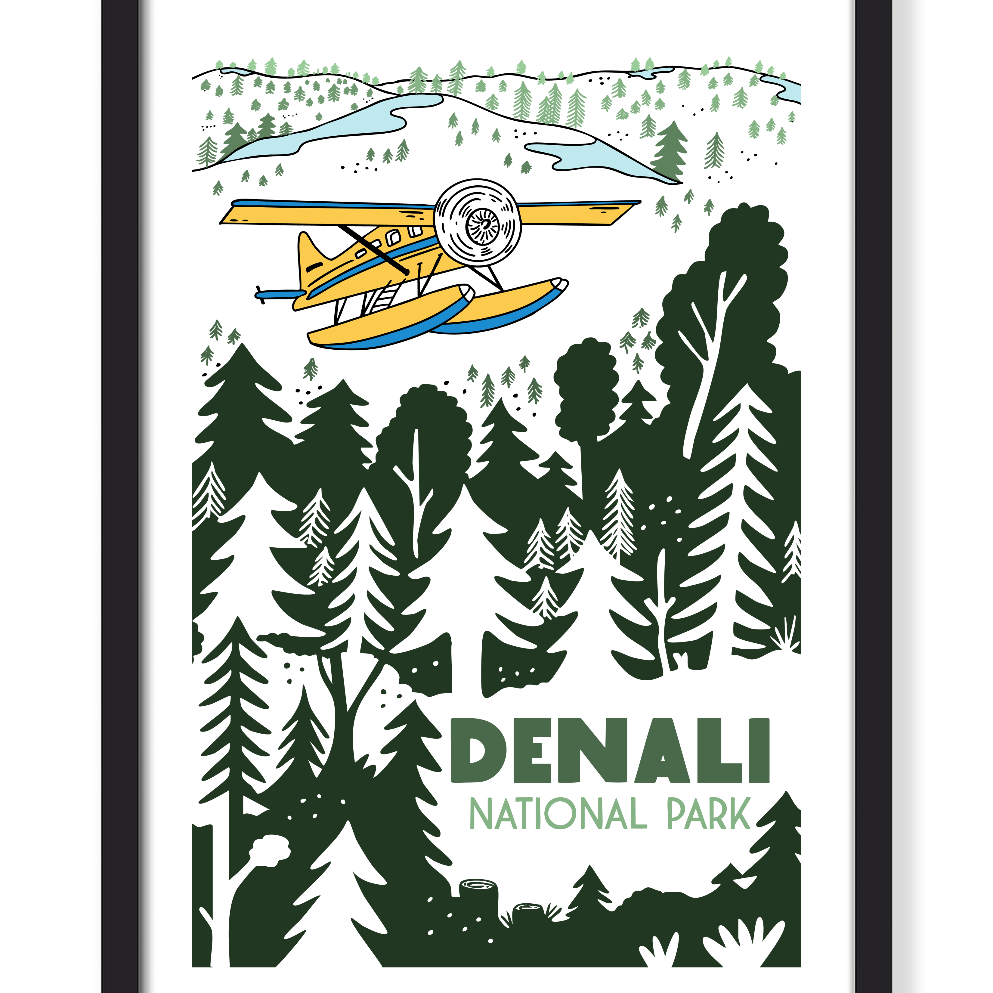 DENALI MOUNTAIN NATIONAL PARK PRINT