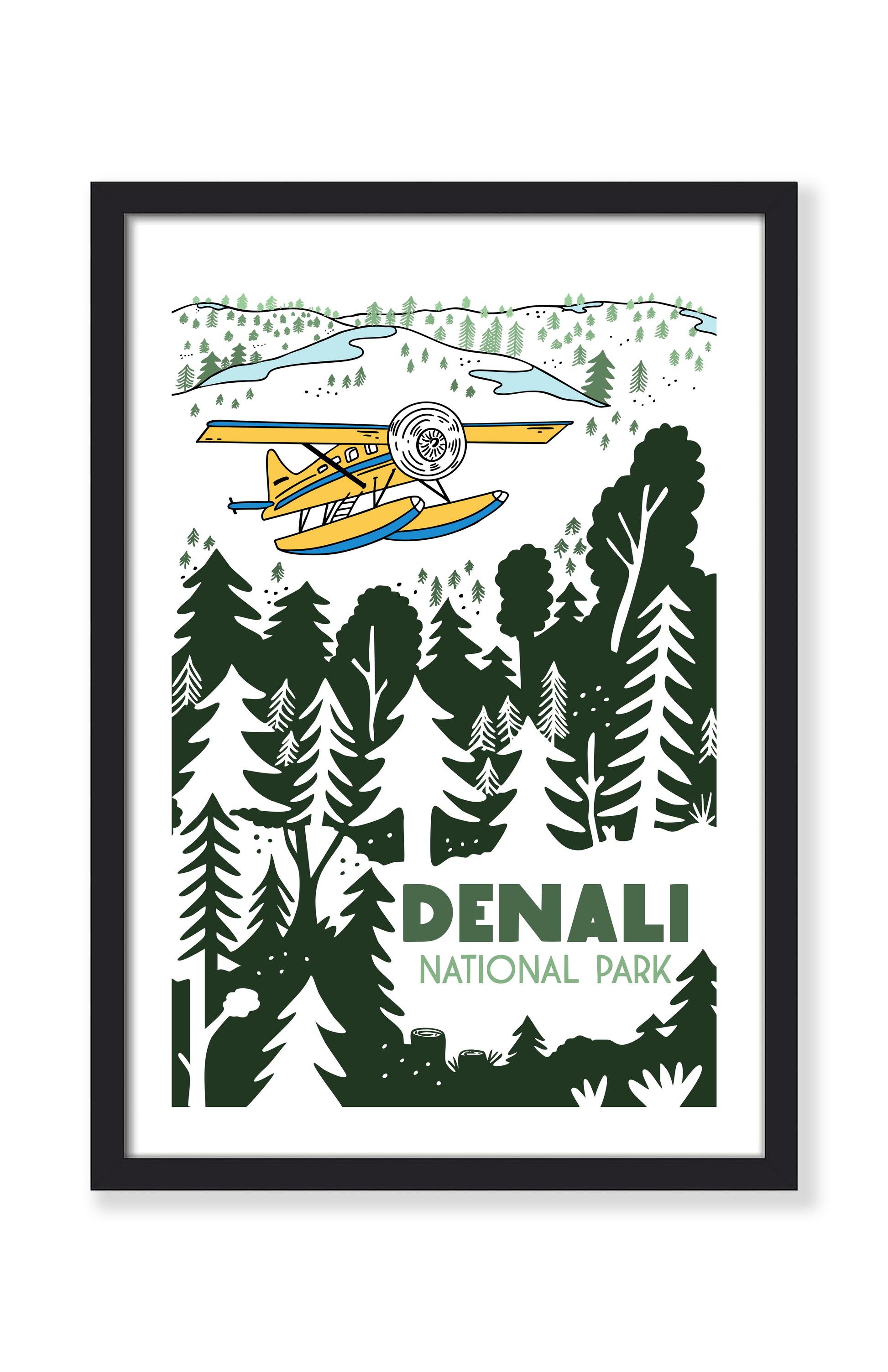 DENALI MOUNTAIN NATIONAL PARK PRINT