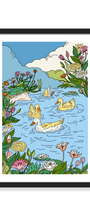 DUCKS IN A POND PRINT