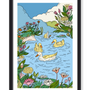 DUCKS IN A POND PRINT