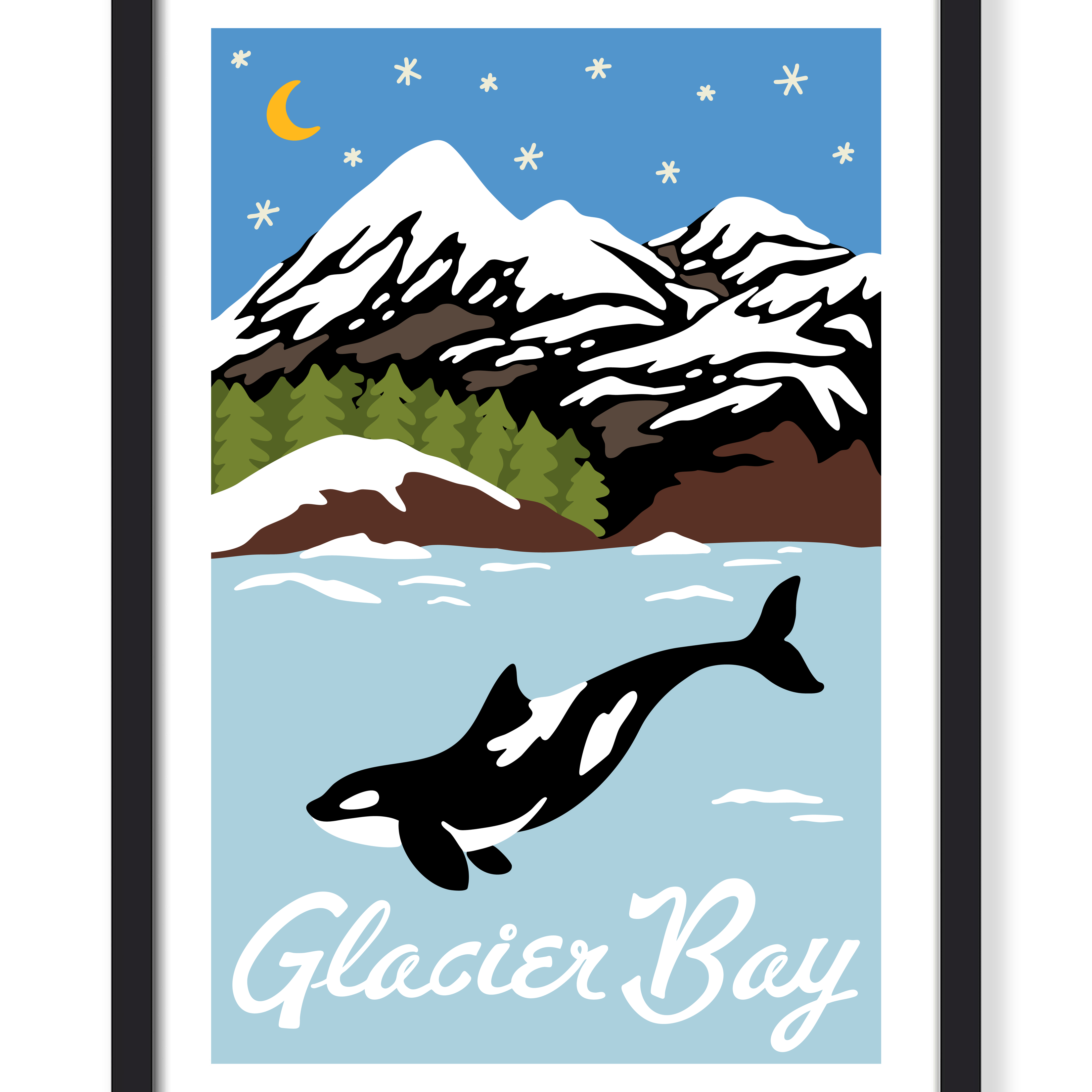 GLACIER BAY NATIONAL PARK PRINT