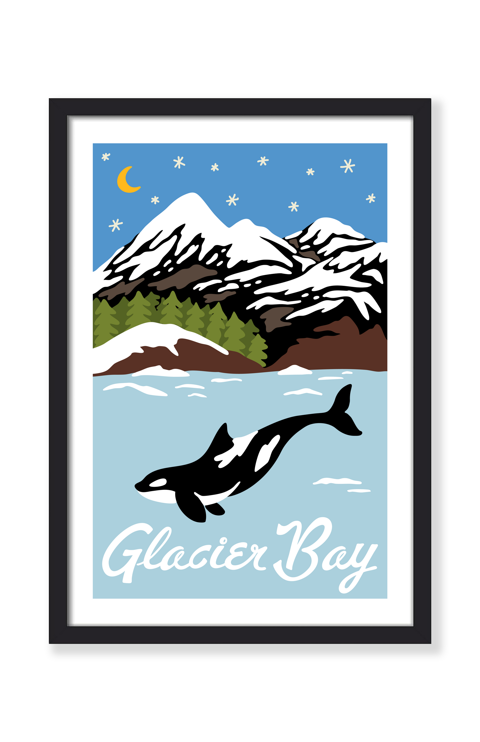 GLACIER BAY NATIONAL PARK PRINT