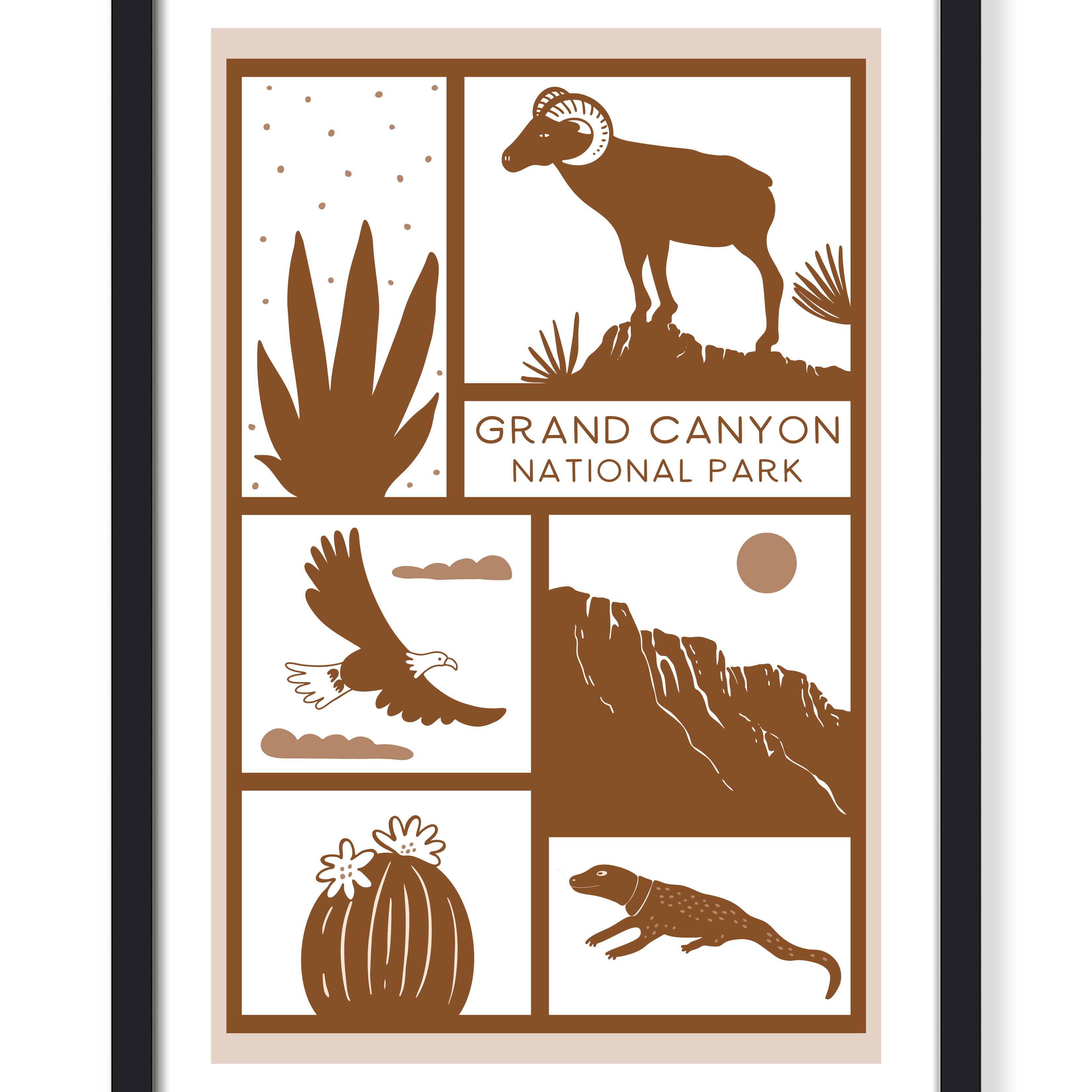GRAND CANYON WILDLIFE PRINT