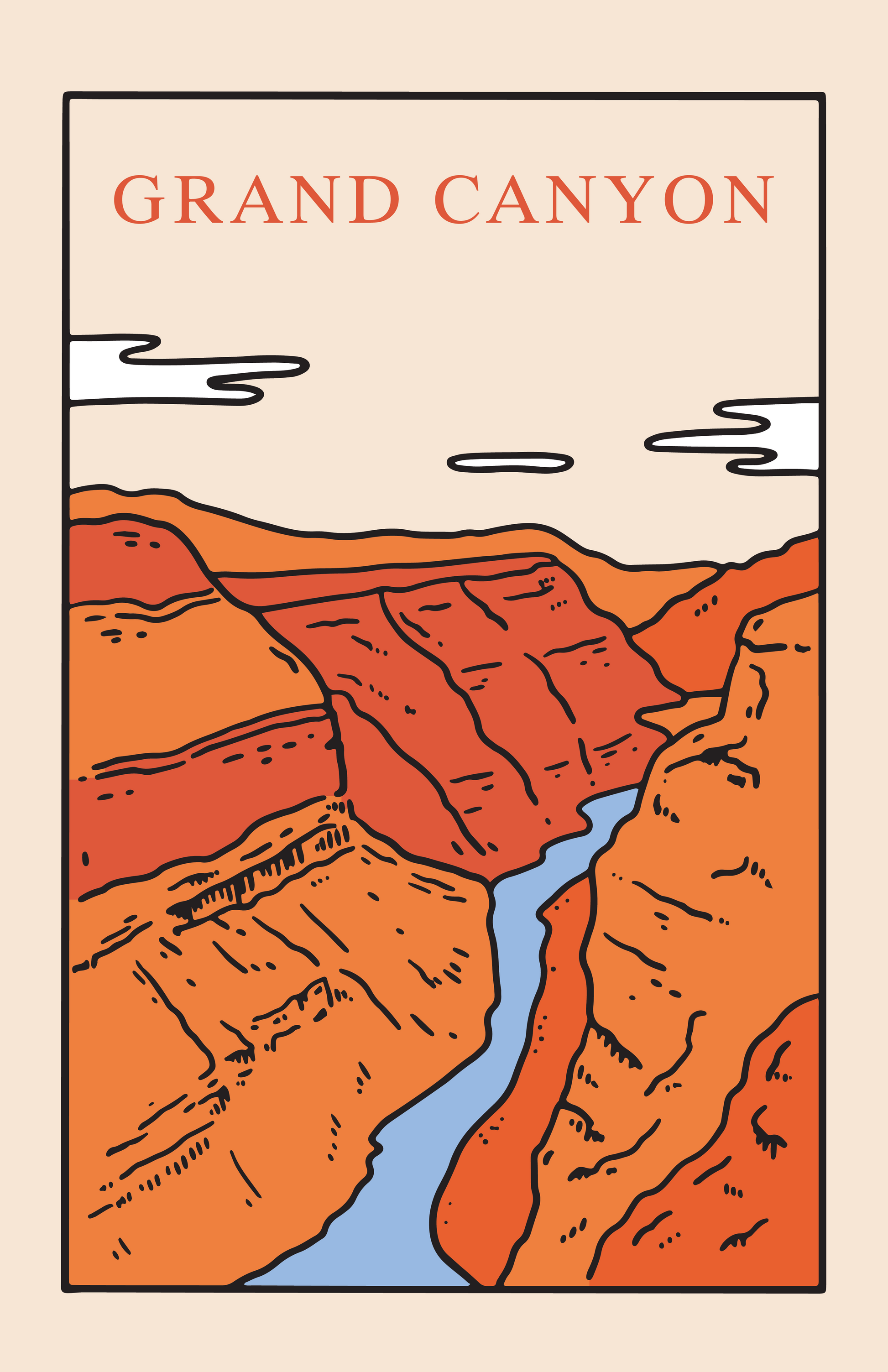 GRAND CANYON NATIONAL PARK PRINT