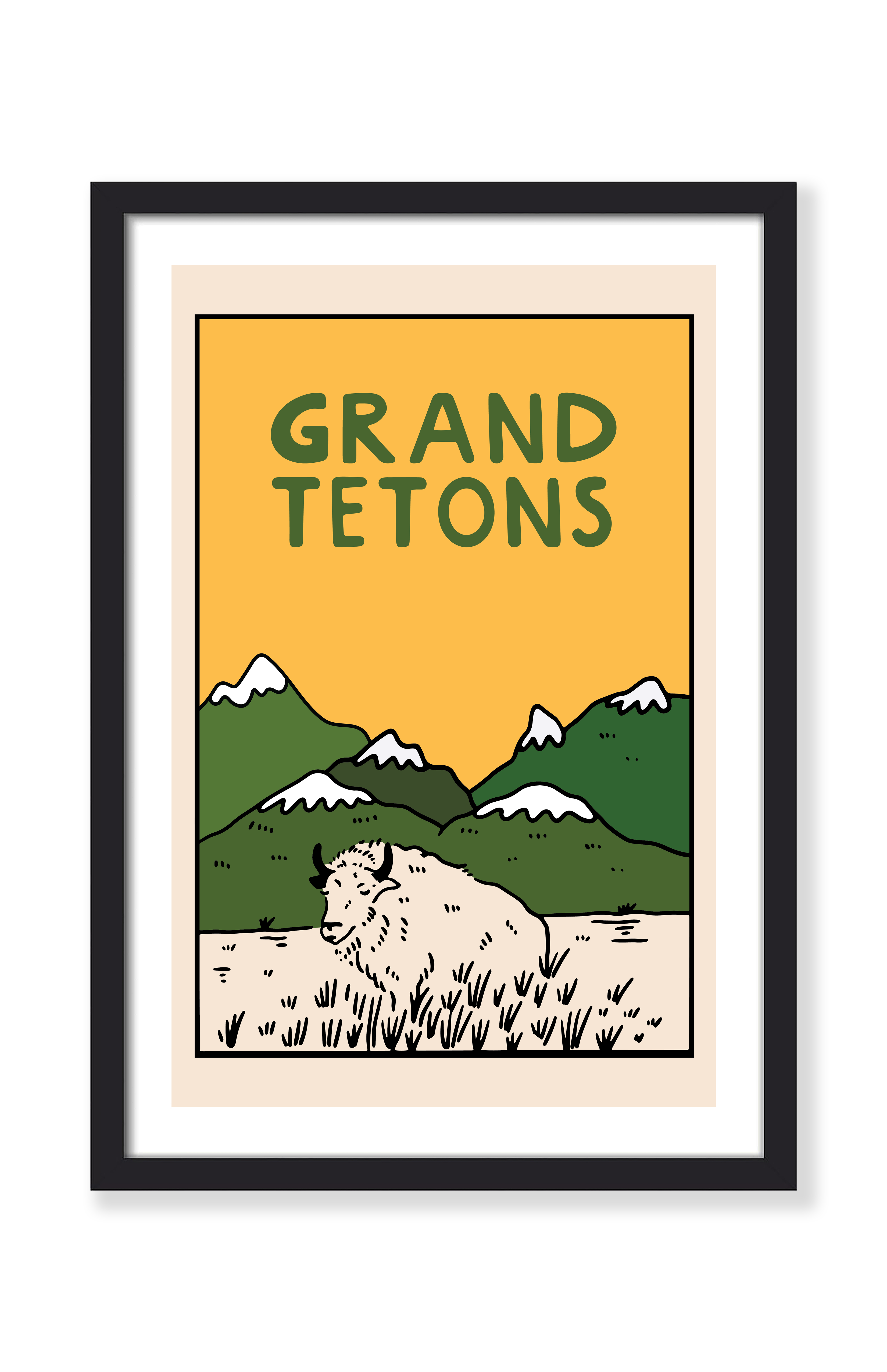 GRAND TETONS SHEEP NATIONAL PARK PRINT