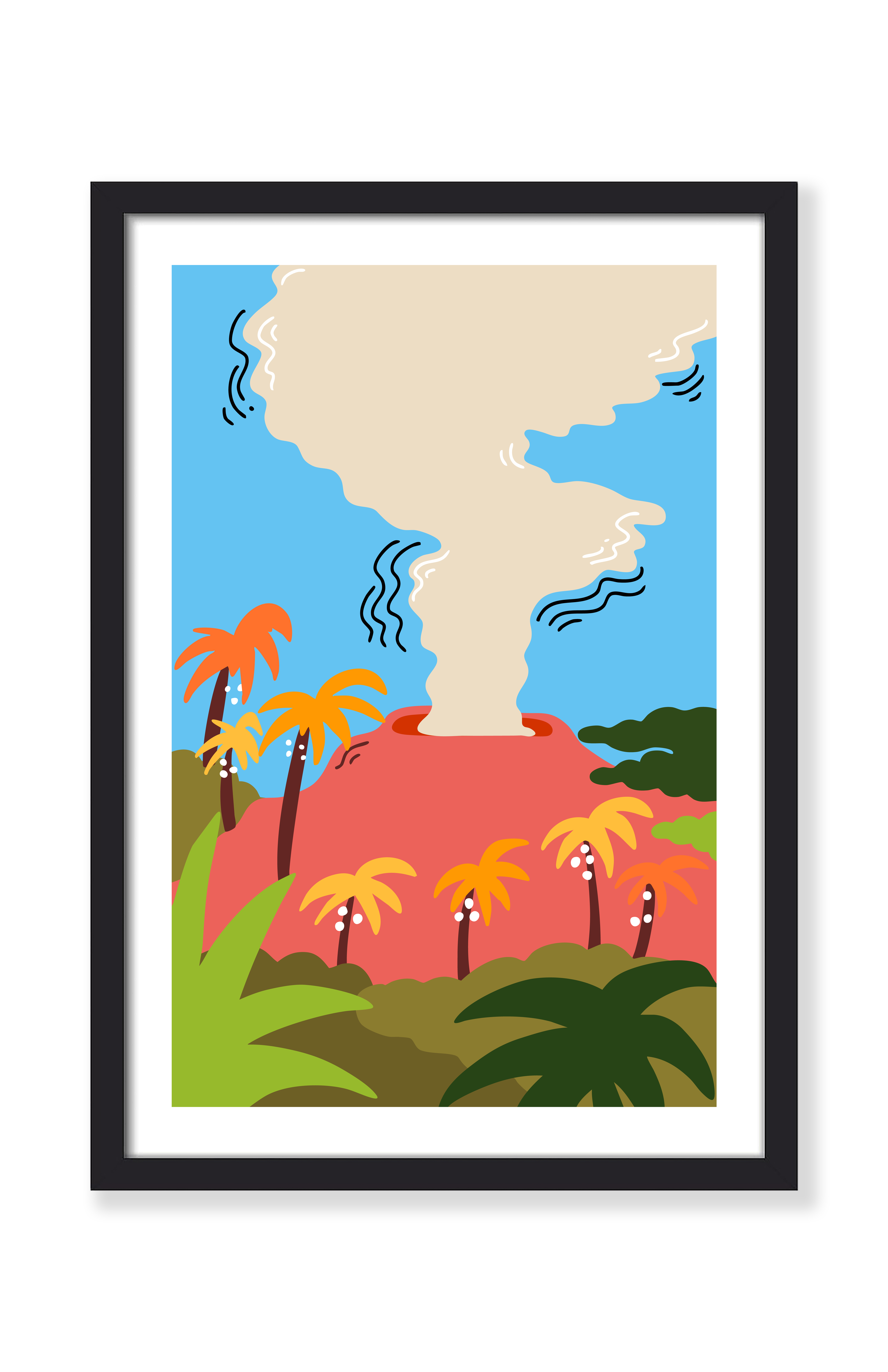 HAWAII VOLCANOES PRINT