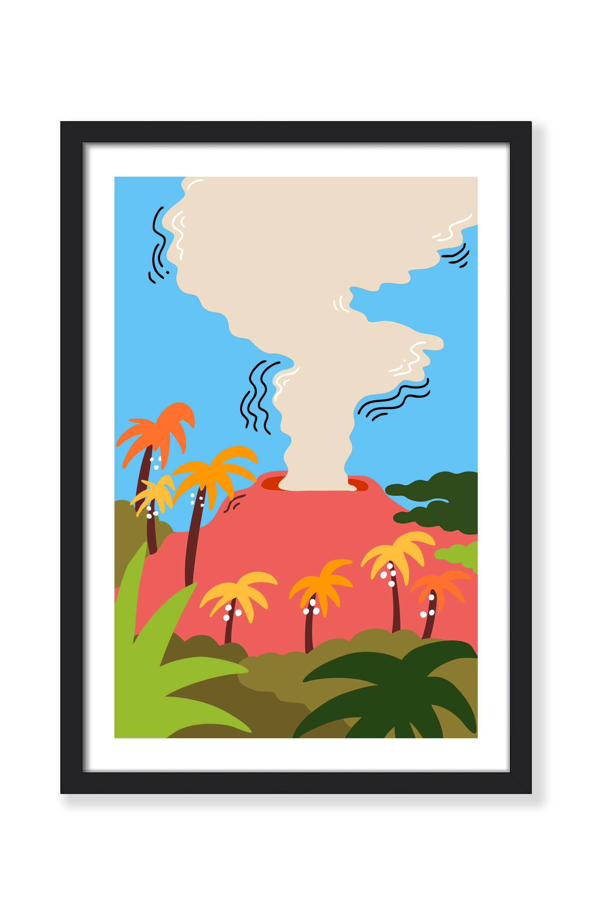 HAWAII VOLCANOES PRINT