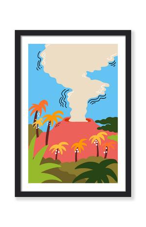 HAWAII VOLCANOES PRINT