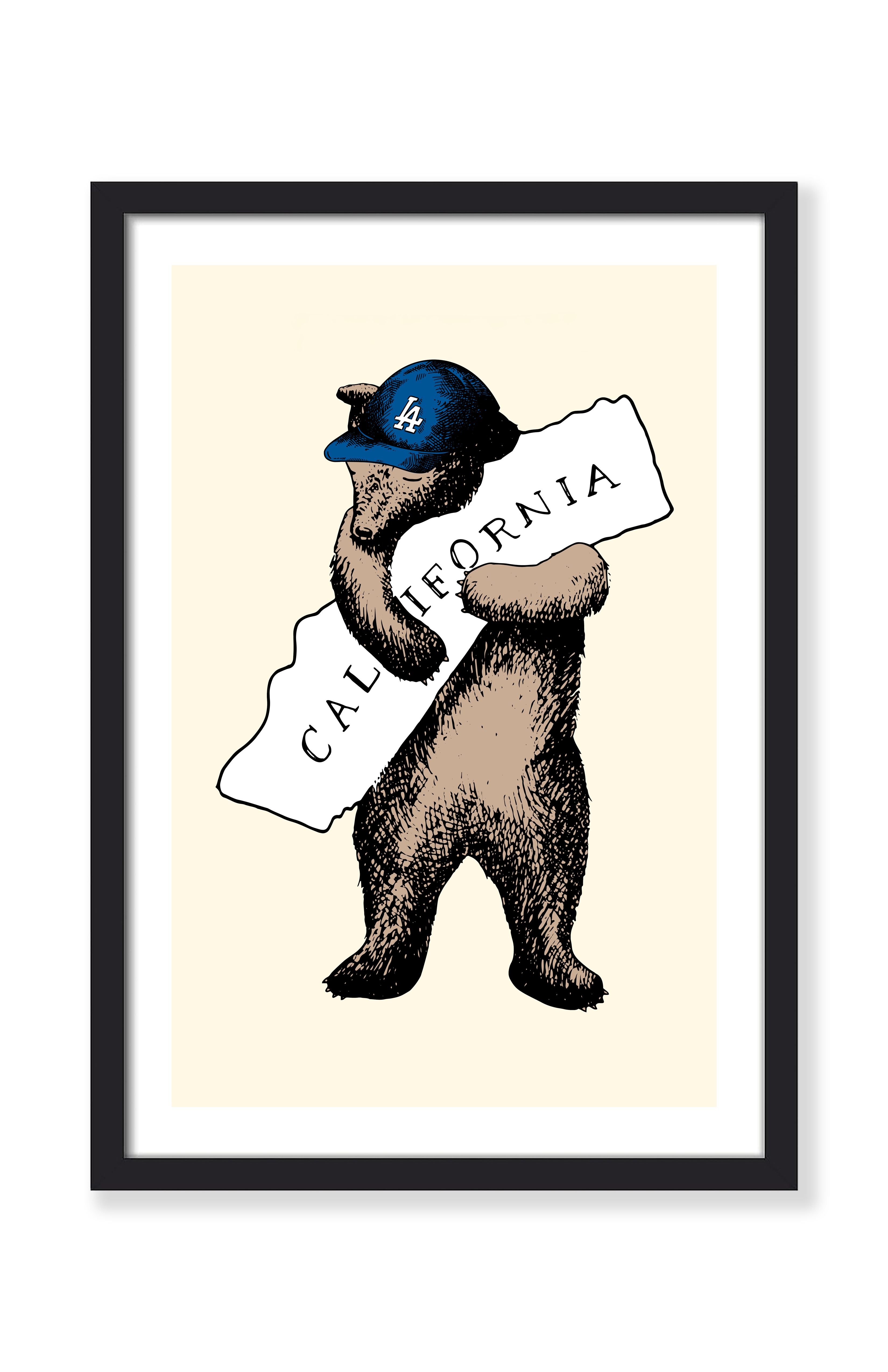 I LOVE LA CALIFORNIA BEAR PRINT