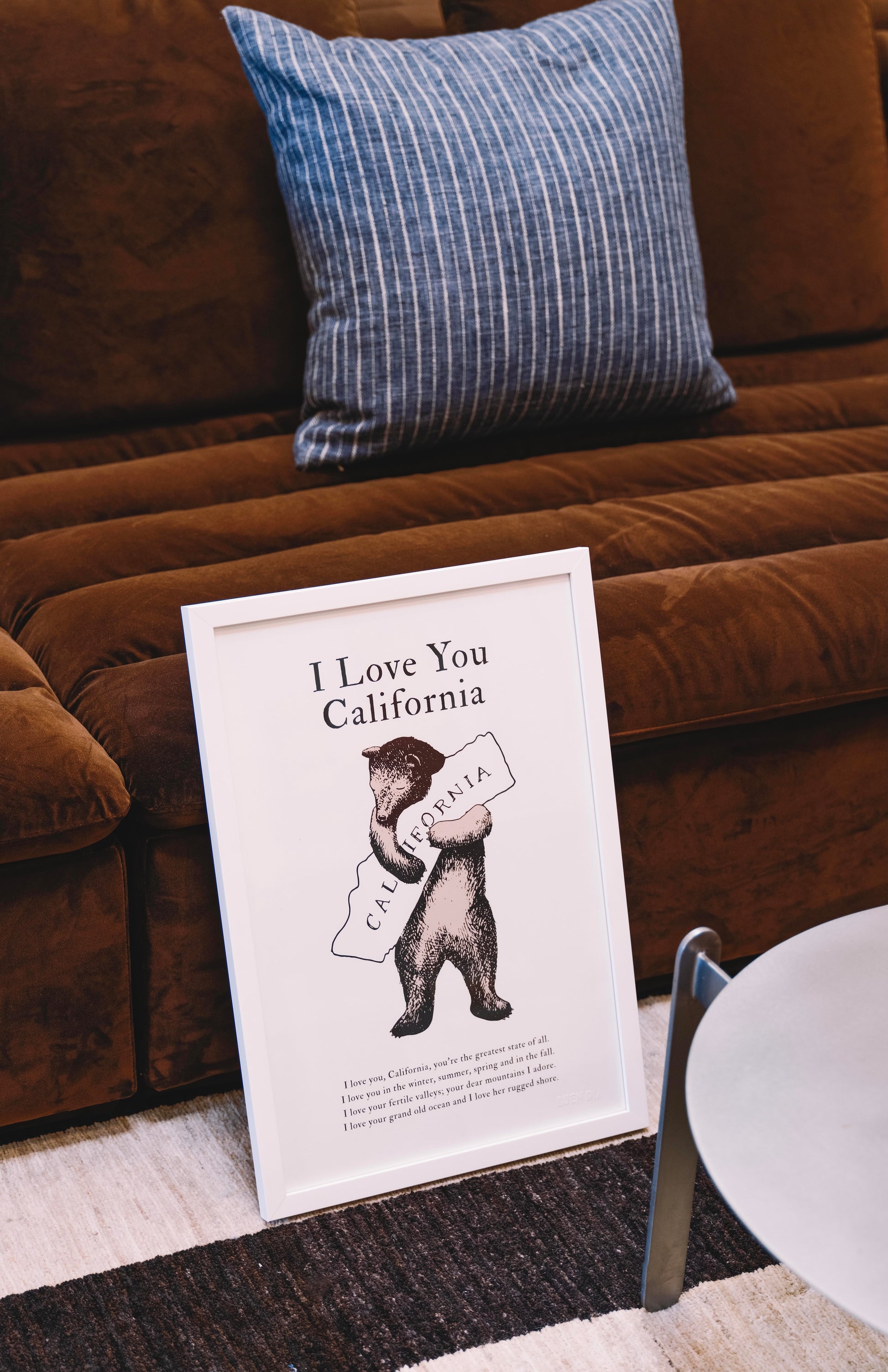 I LOVE YOU CALIFORNIA BEAR PRINT