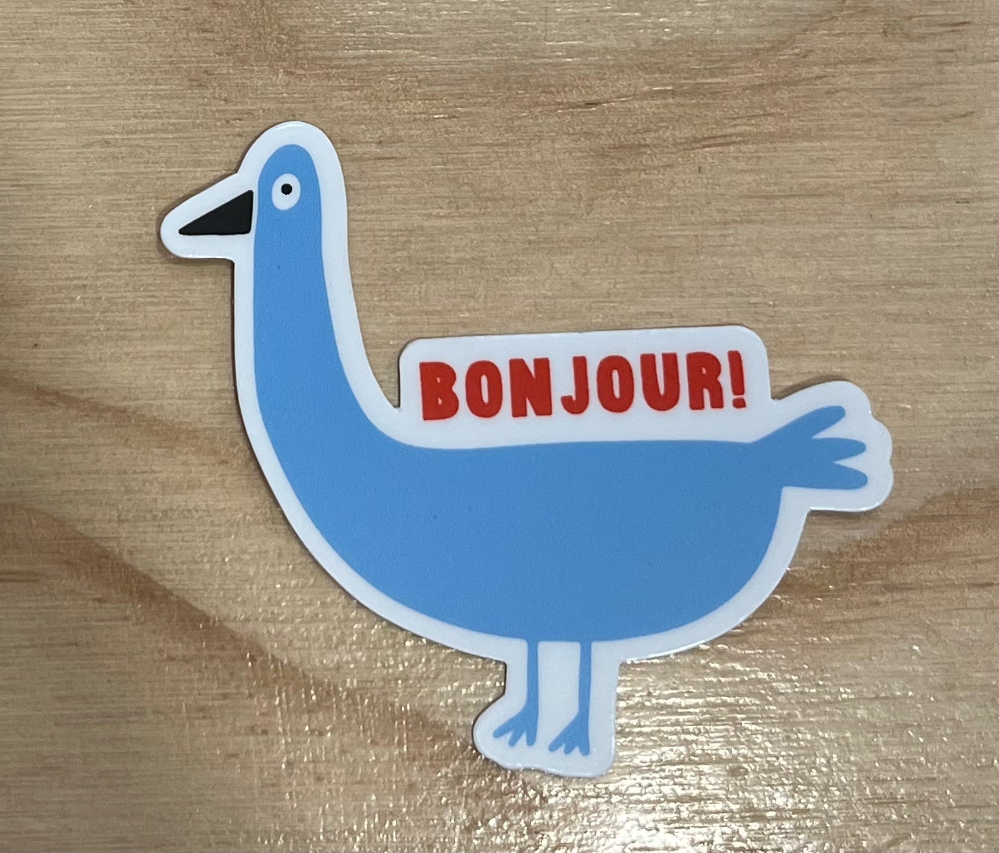 Bonjour Duck! Sticker
