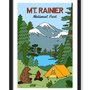 MT. RAINIER NATIONAL PARK PRINT