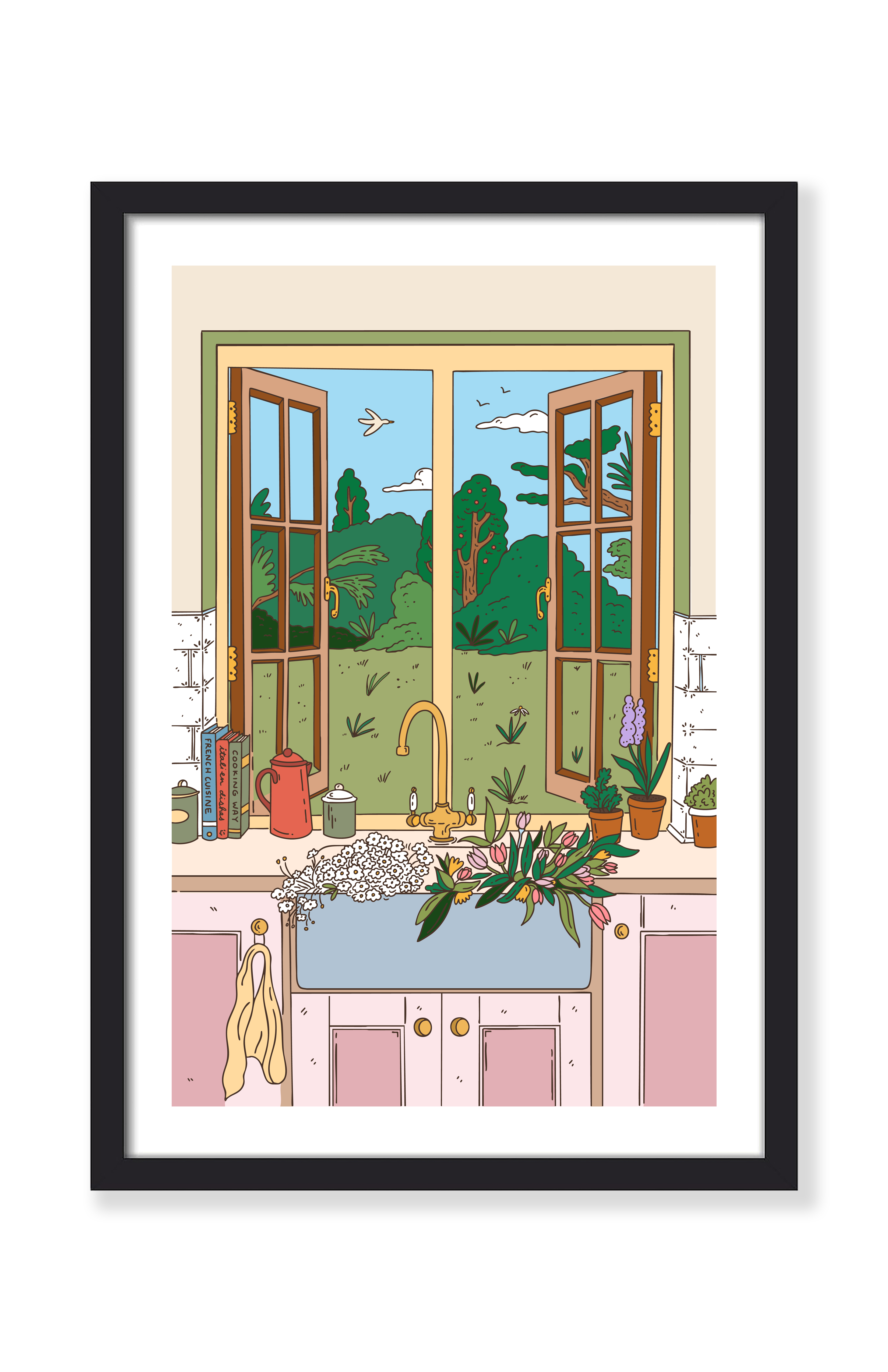 KITCHEN ON A SPRING AFTERNOON PRINT