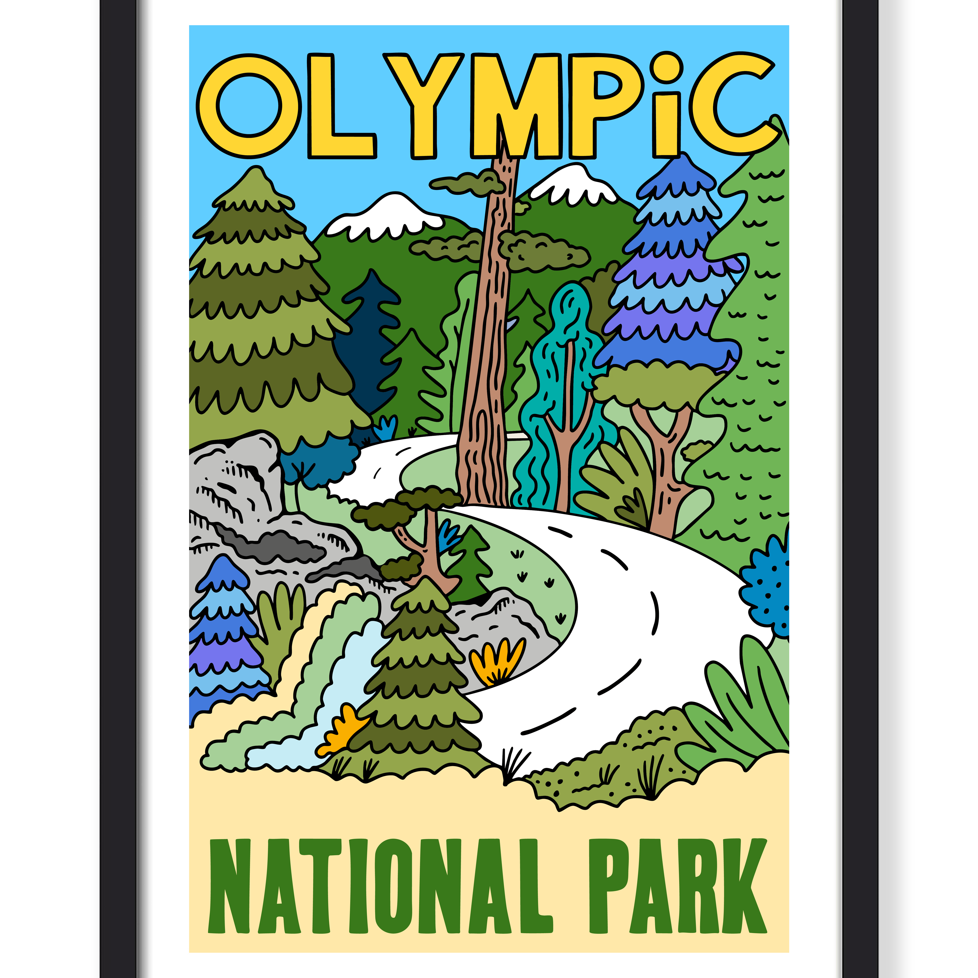 OLYMPIC NATIONAL PARK PRINT