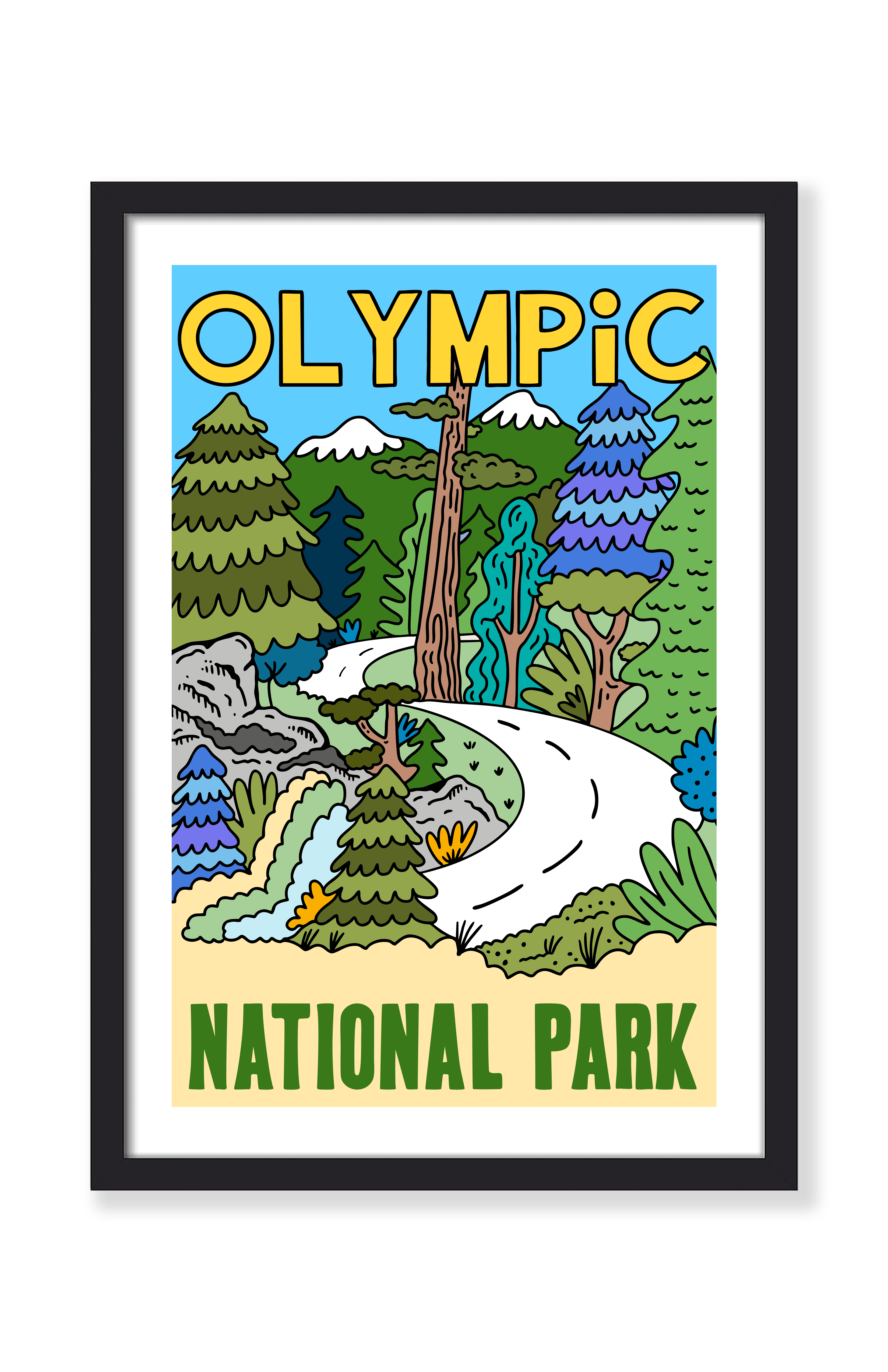 OLYMPIC NATIONAL PARK PRINT