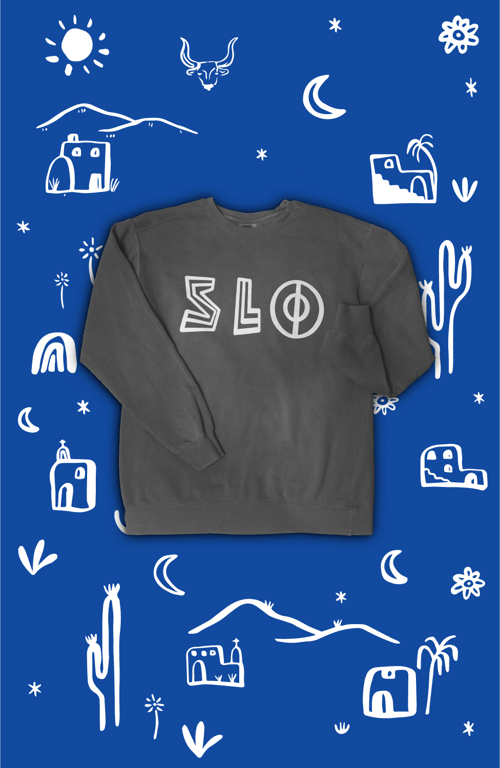 SLO SWEATSHIRT IN SLATE