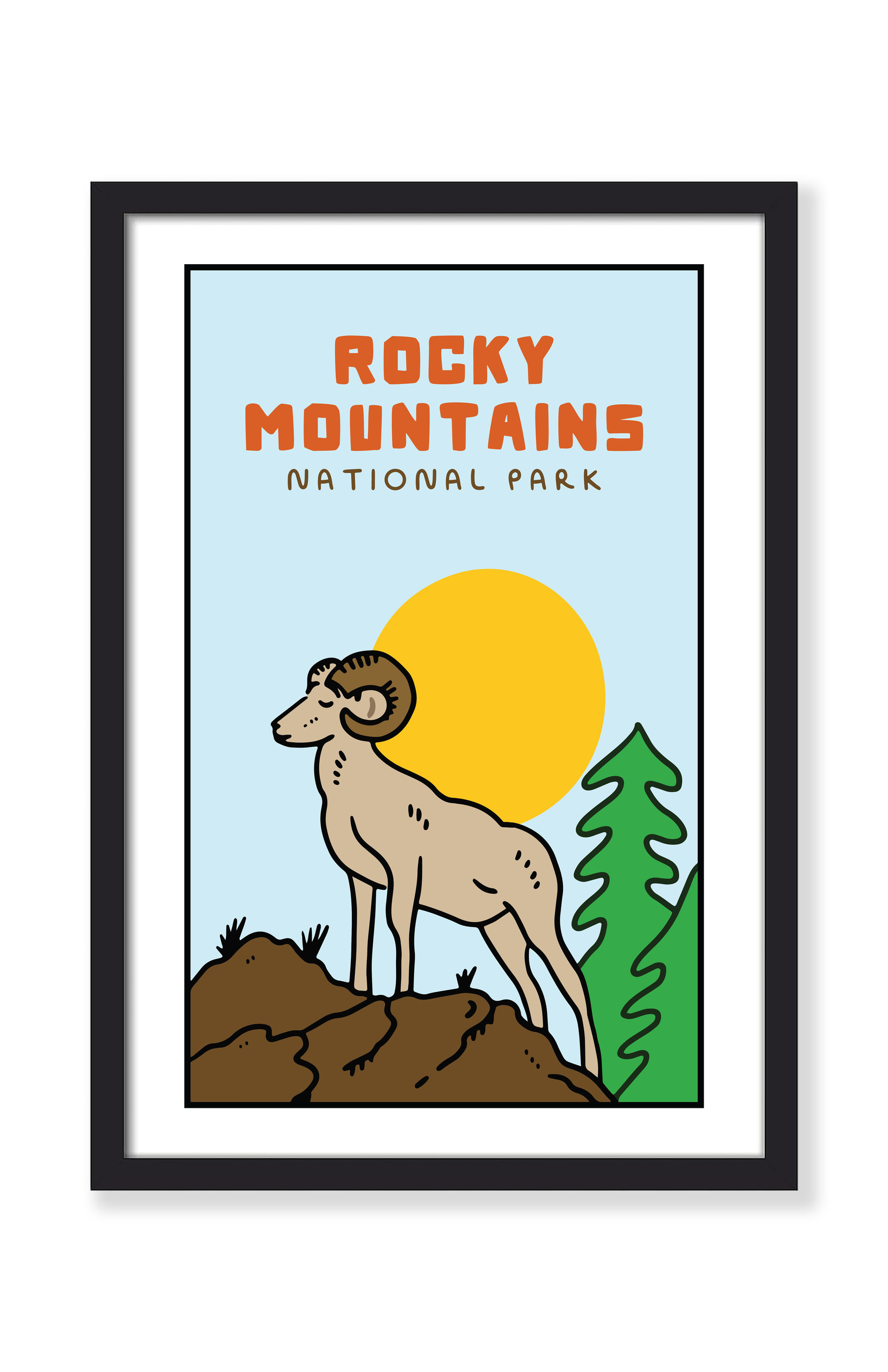 ROCKY MOUNTAINS NATIONAL PARK PRINT